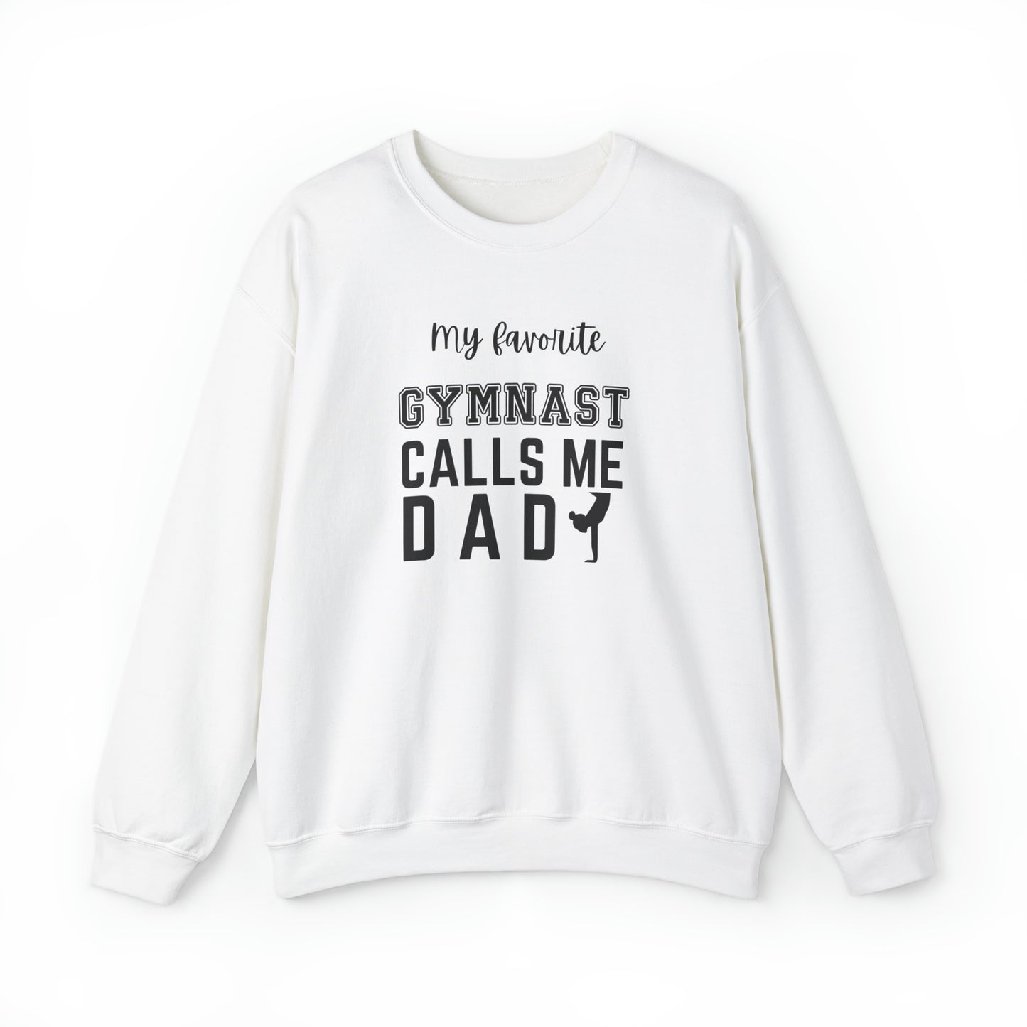 My Favorite Gymnast Calls Me DAD Unisex Heavy Blend™ Crewneck Sweatshirt