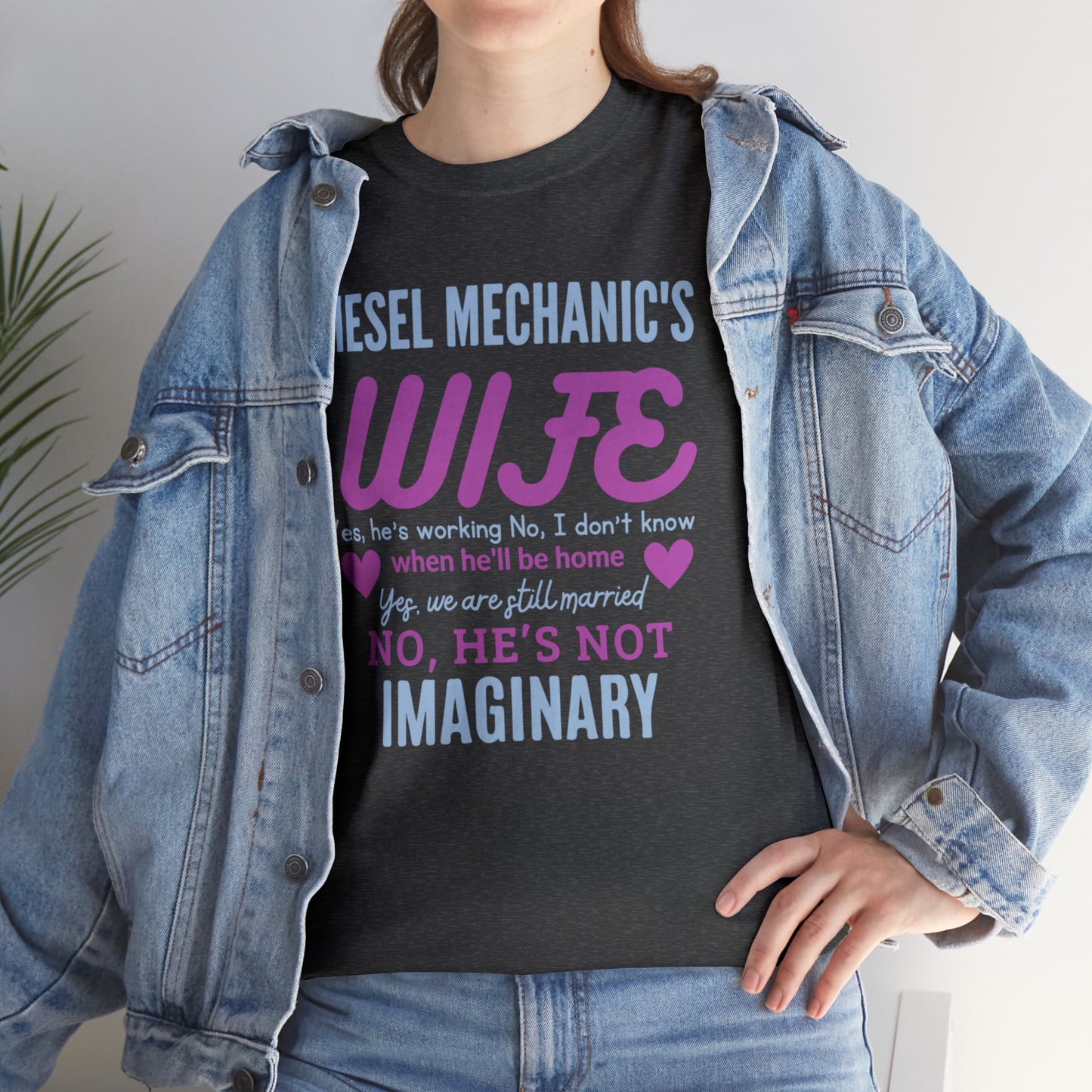Diesel Mechanics Wife Unisex Heavy Cotton Tee