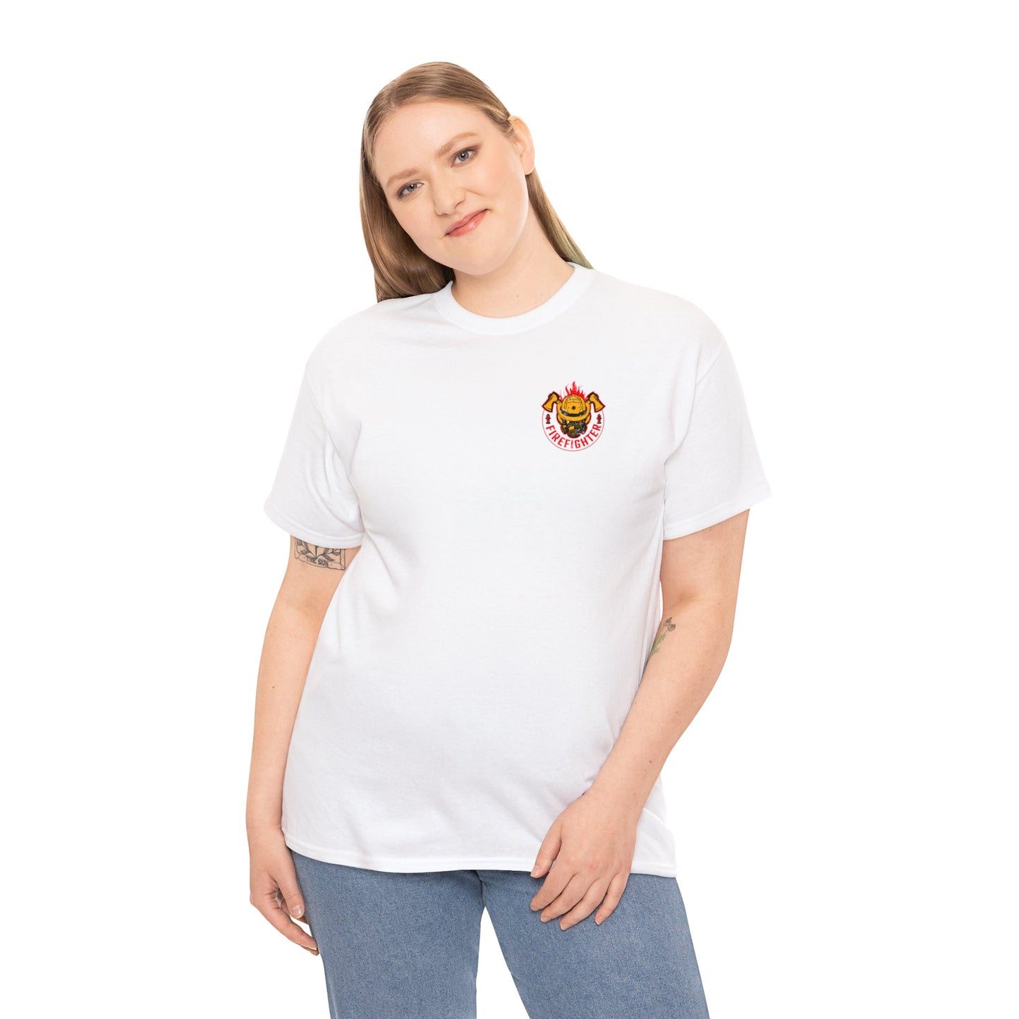 My Father is A Firefighter What's Your Superpower Unisex Heavy Cotton Tee