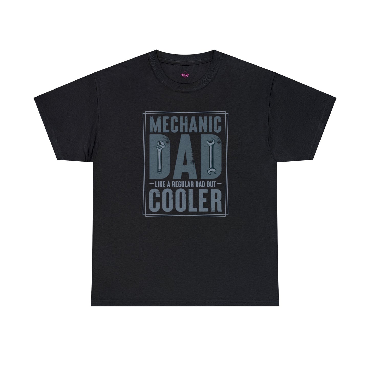 Mechanic Dad Like a Regular Dad But Cooler Unisex Heavy Cotton Tee