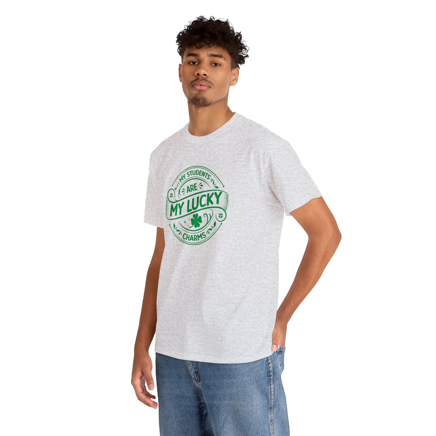 My Students Are My Lucky Charms St Patricks day shirt Unisex Heavy Cotton Tee