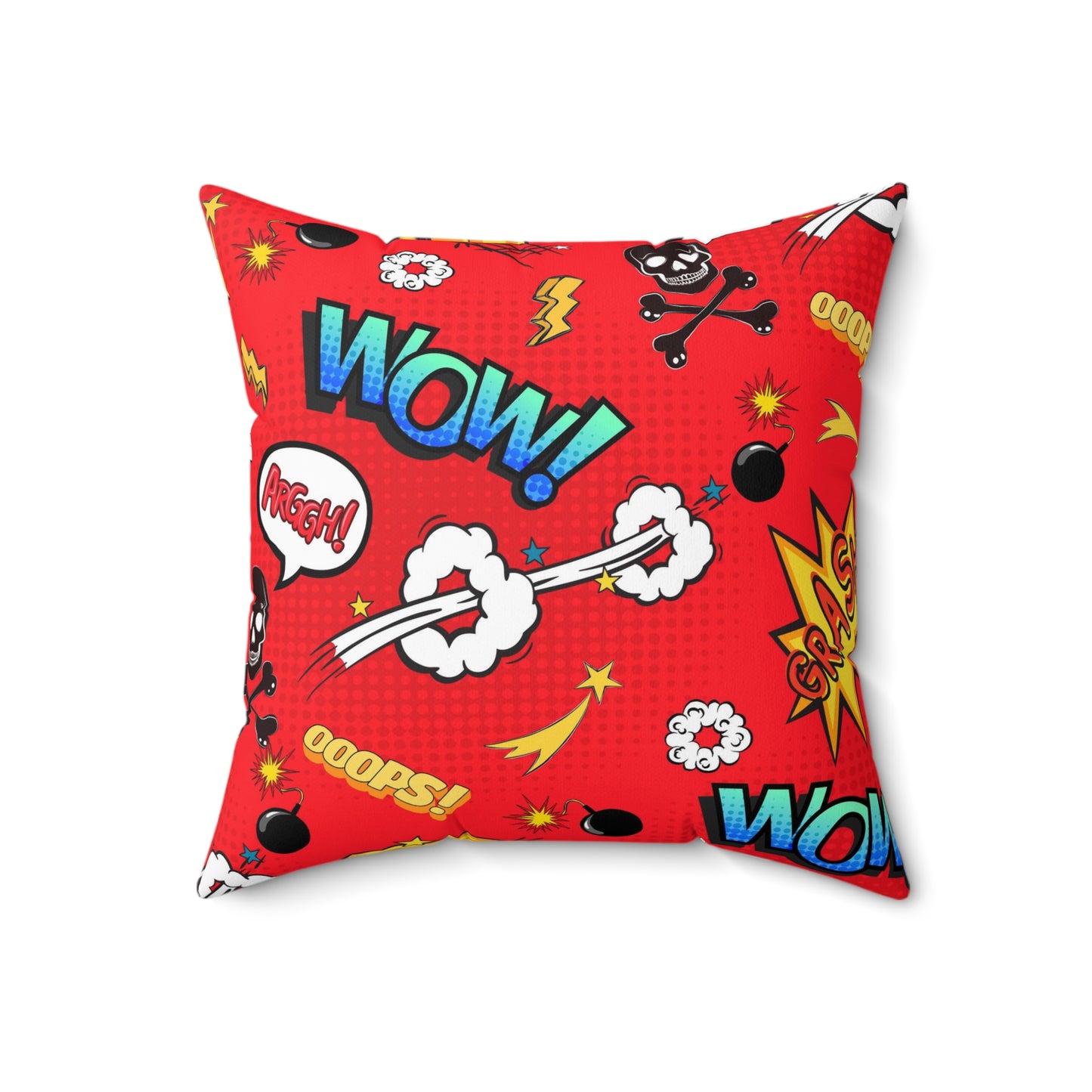 Super Heros Inspired Spun Polyester Square Pillow