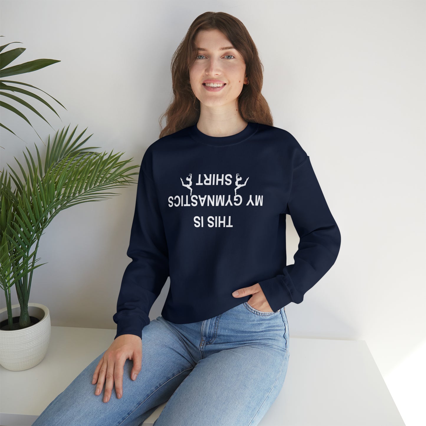 This is My Gymnastics Shirt (upside down) Unisex Heavy Blend™ Crewneck Sweatshirt