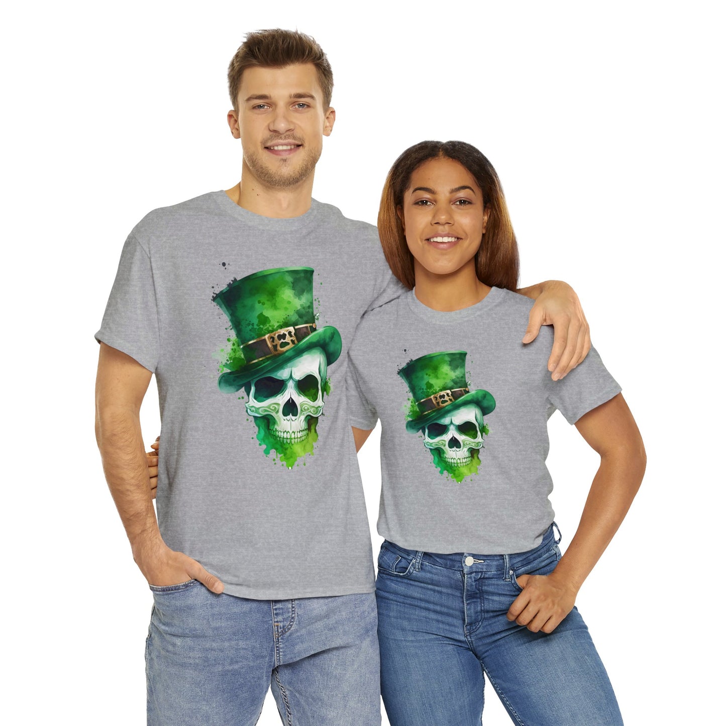 St. Patty's Skull Unisex Heavy Cotton Tee