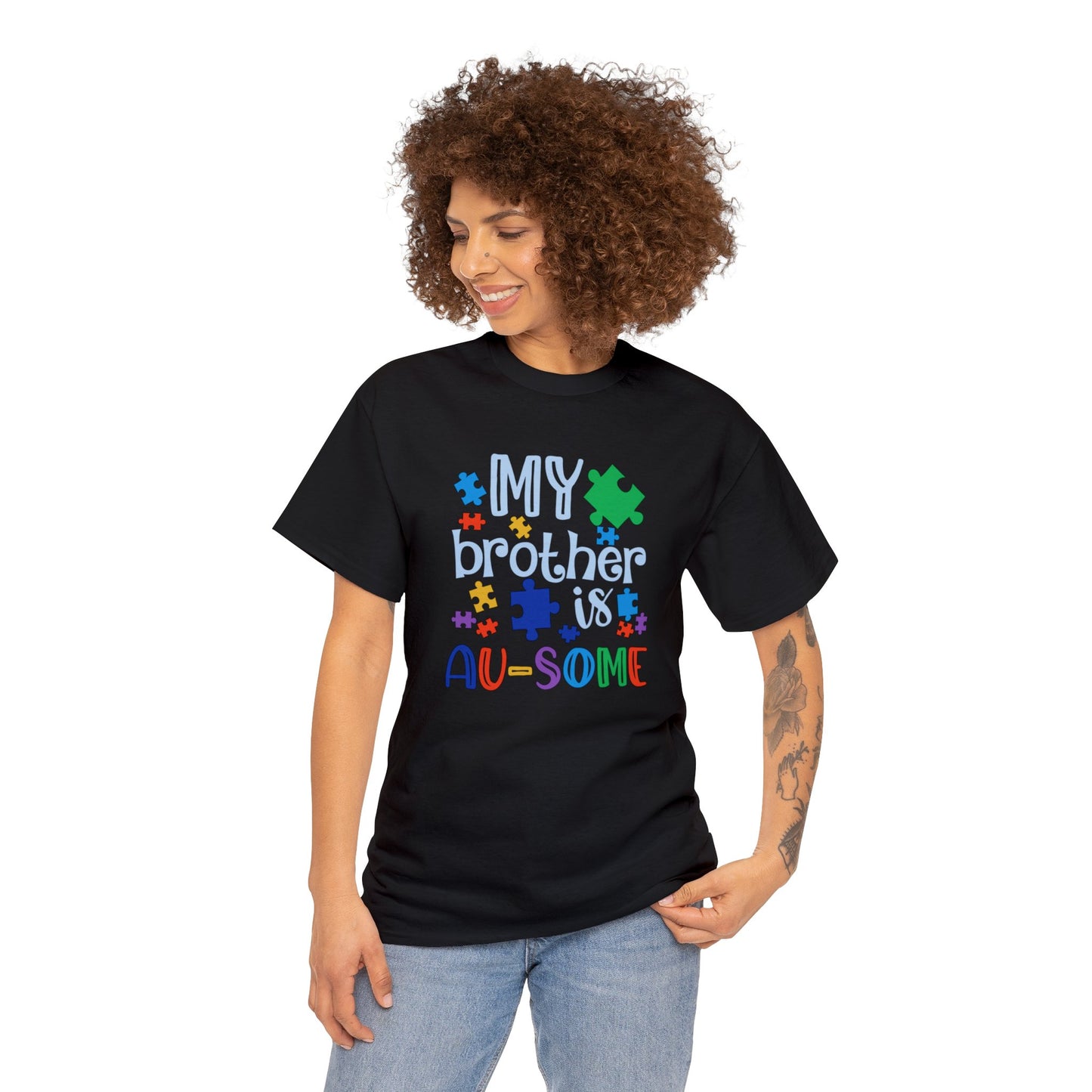 My Brother is AU-SOME Unisex Heavy Cotton Tee
