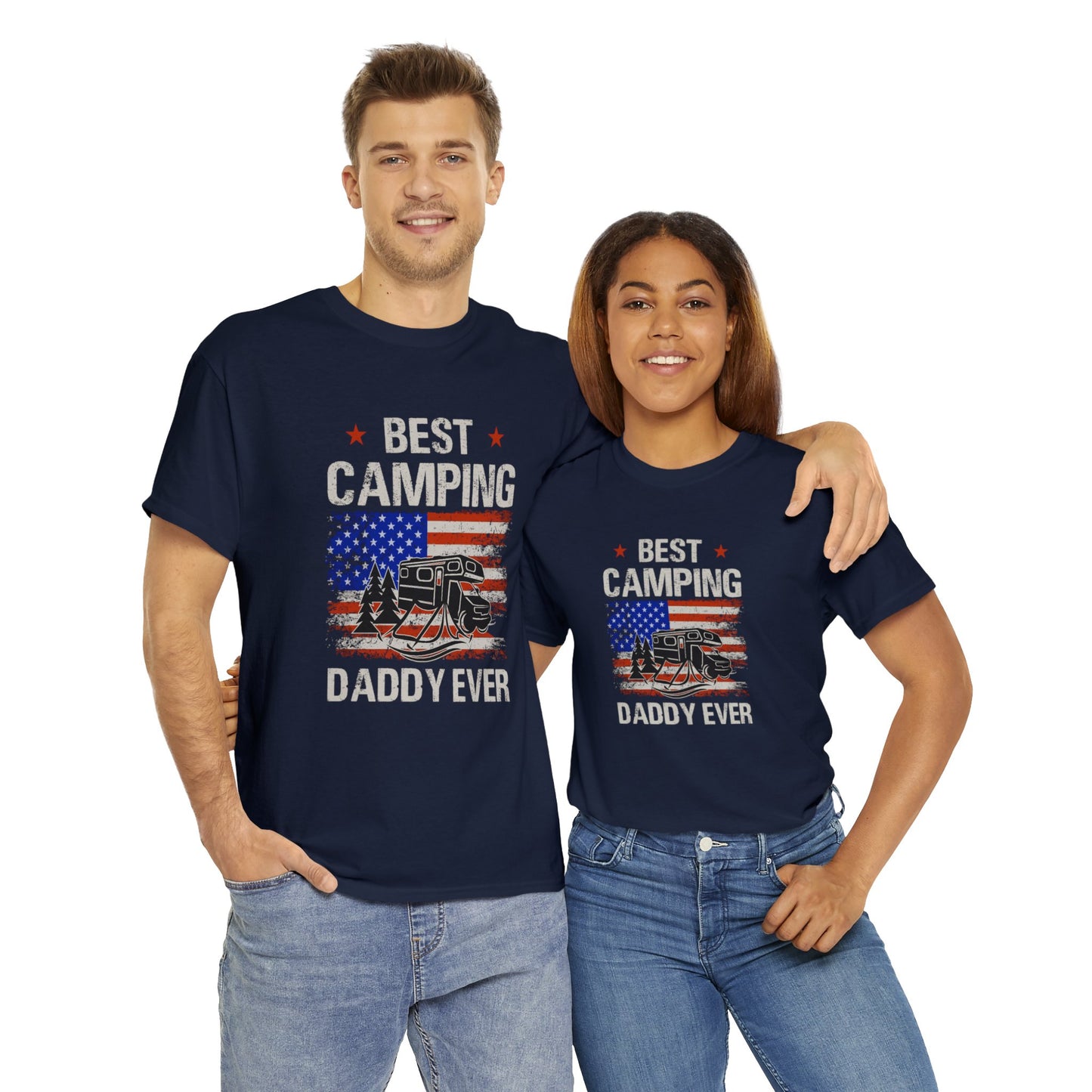 Best Camping Dad Ever Unisex Heavy Cotton Tee