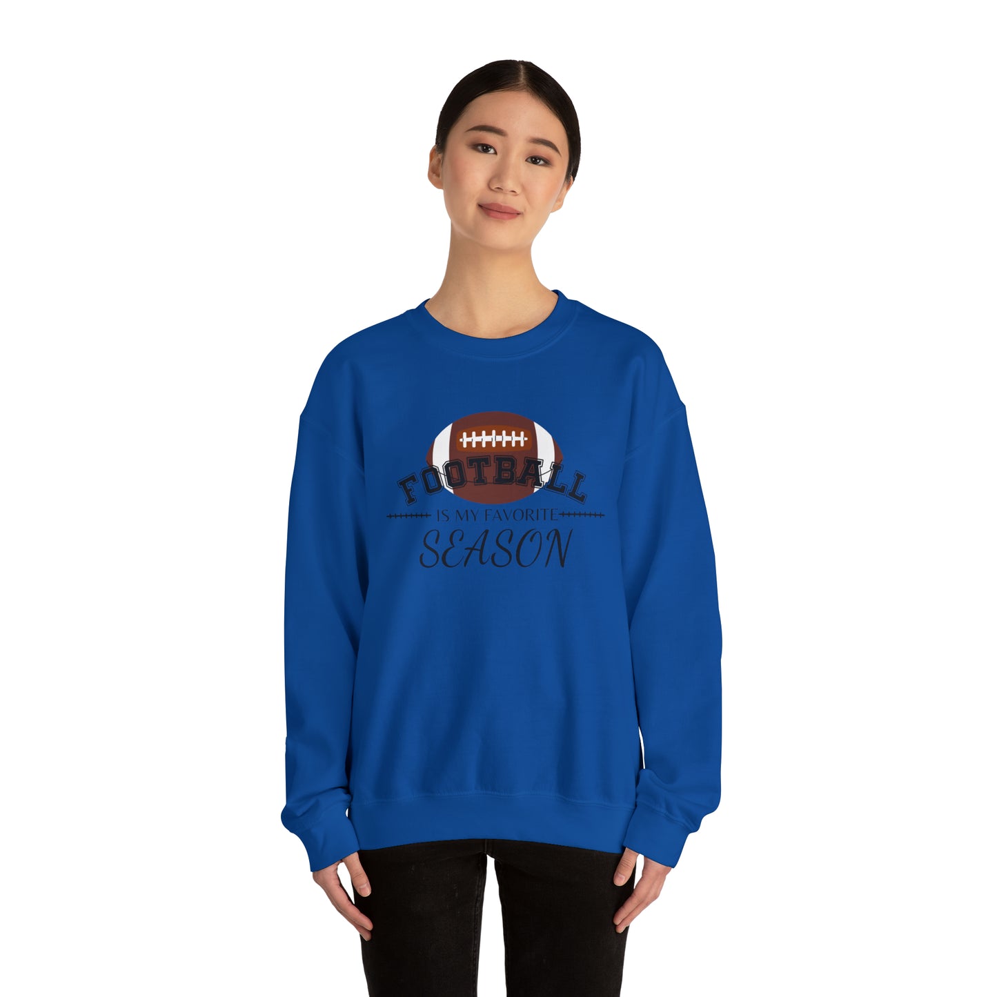 Football is My Favorite Season Unisex Heavy Blend™ Crewneck Sweatshirt