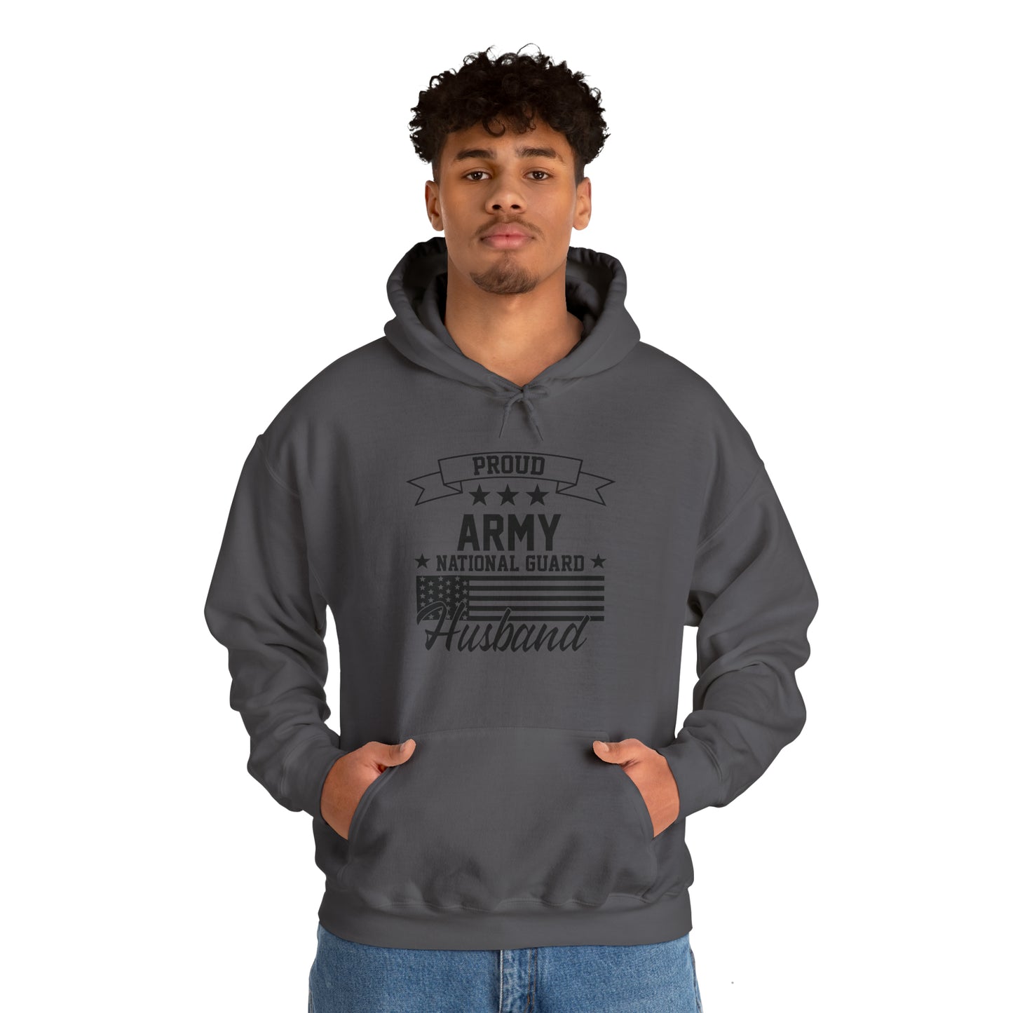 Proud Army National Guard Husband Unisex Heavy Blend™ Hooded Sweatshirt