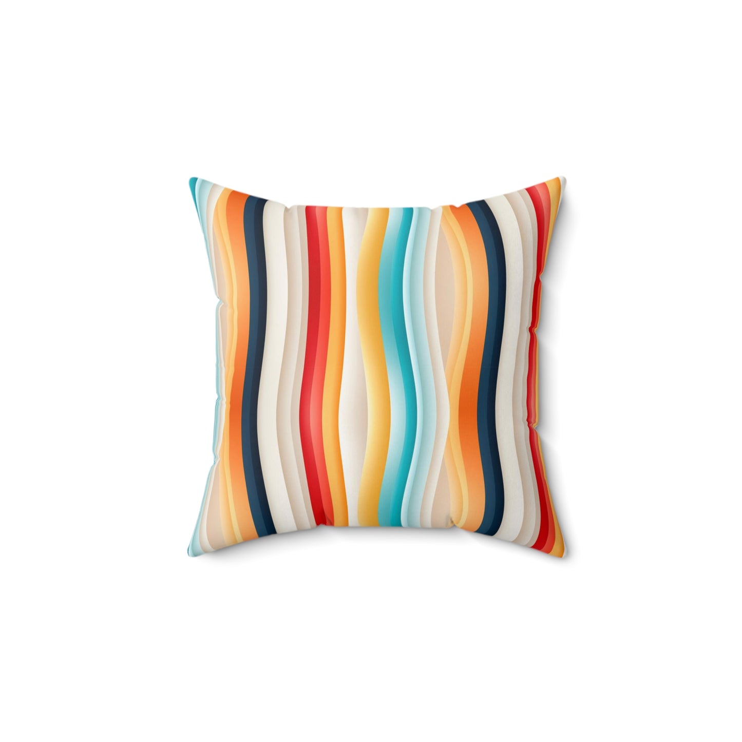 Color wave Fusion Spun Polyester Square Pillow