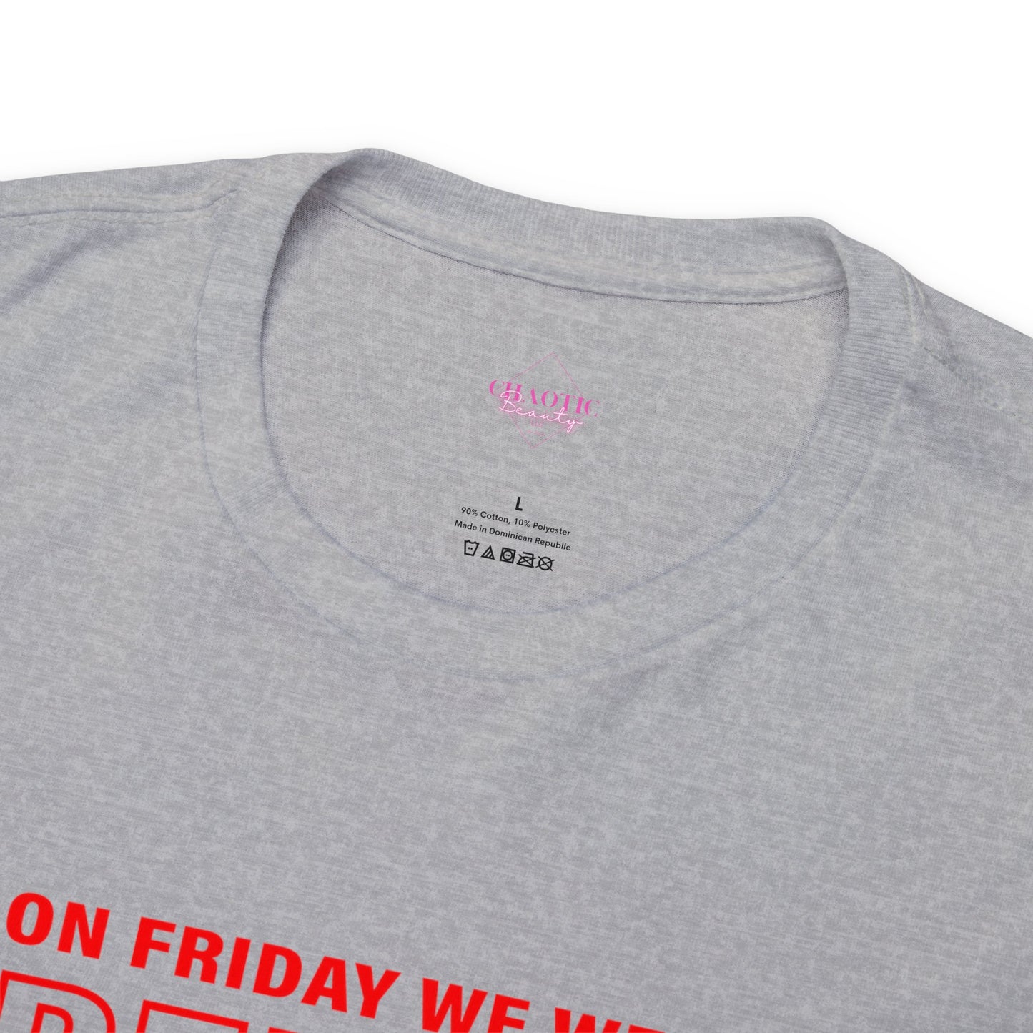 I Wear R.E.D. on Fridays Unisex Heavy Cotton Tee