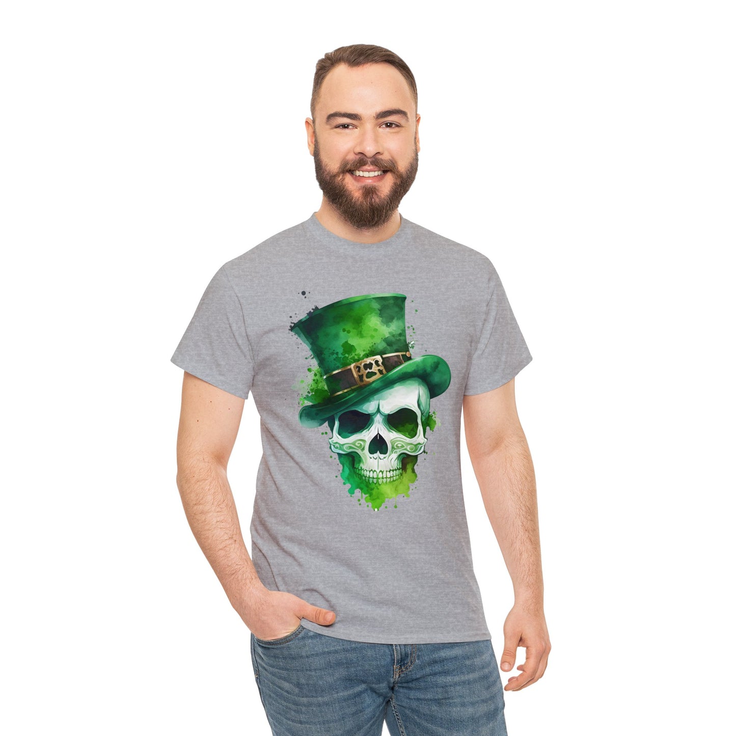 St. Patty's Skull Unisex Heavy Cotton Tee