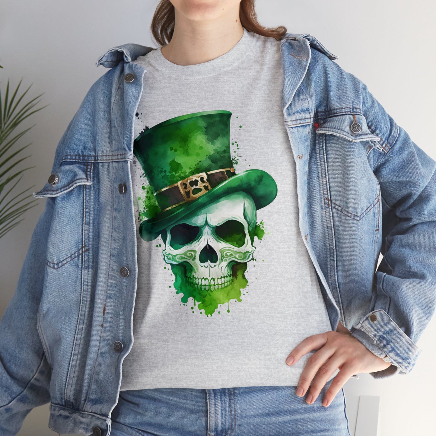 St. Patty's Skull Unisex Heavy Cotton Tee