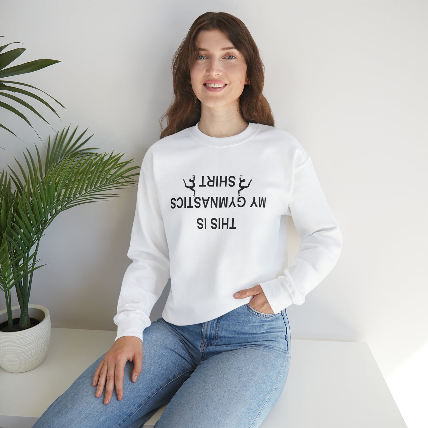 This is My Gymnastics Shirt (upside down) Unisex Heavy Blend™ Crewneck Sweatshirt