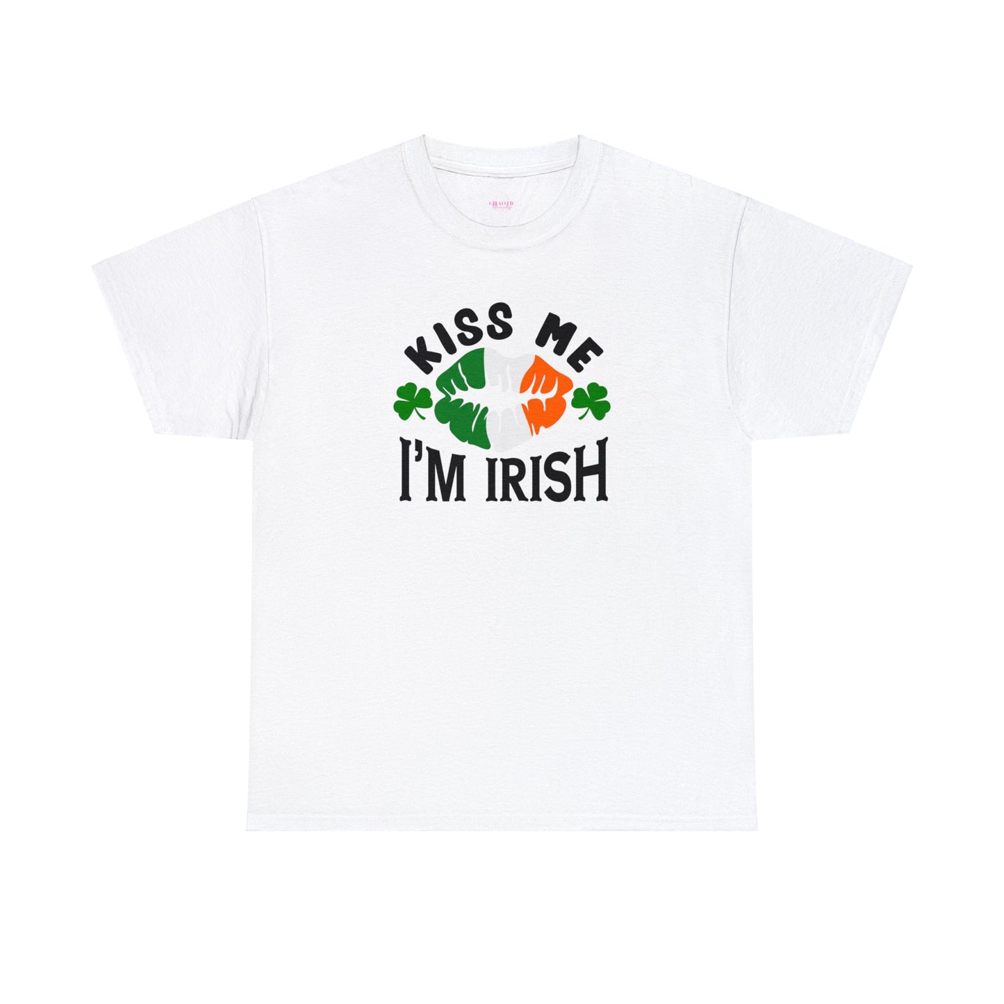 Kiss Me Im Irish St Patricks Day Unisex Heavy Cotton Tee
