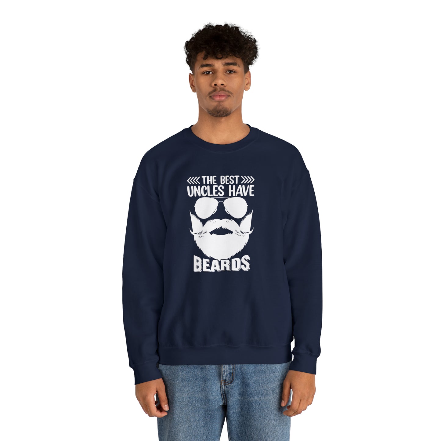 The Best Uncles Have Beards Unisex Heavy Blend™ Crewneck Sweatshirt