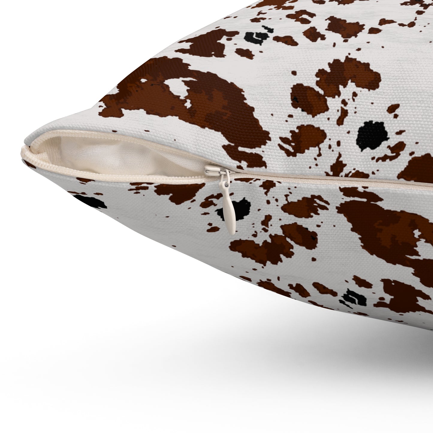Cowhide Print Inspired Spun Polyester Square Pillow