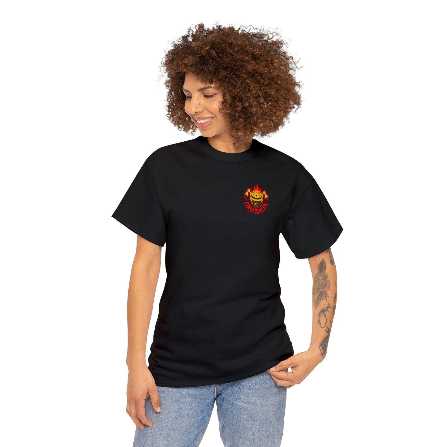 My Father is A Firefighter What's Your Superpower Unisex Heavy Cotton Tee