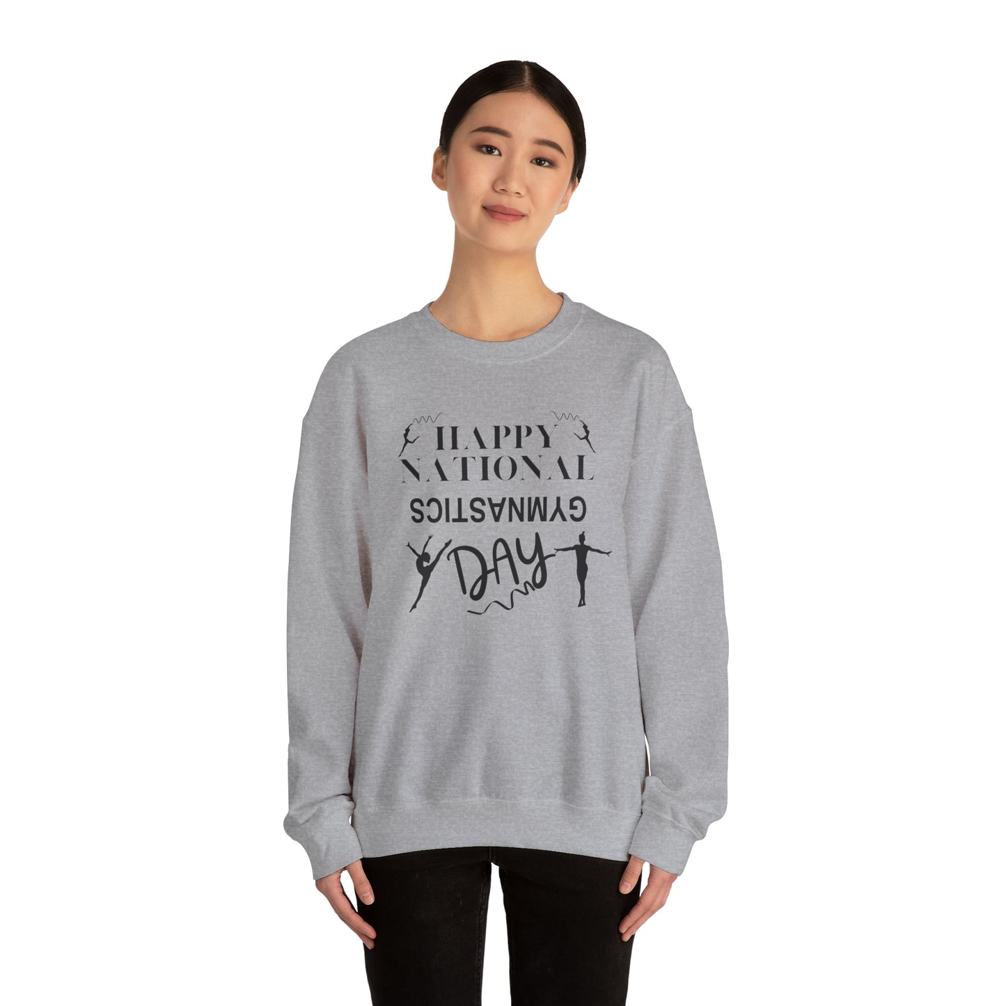 Happy National Gymnastics Day Unisex Heavy Blend™ Crewneck Sweatshirt