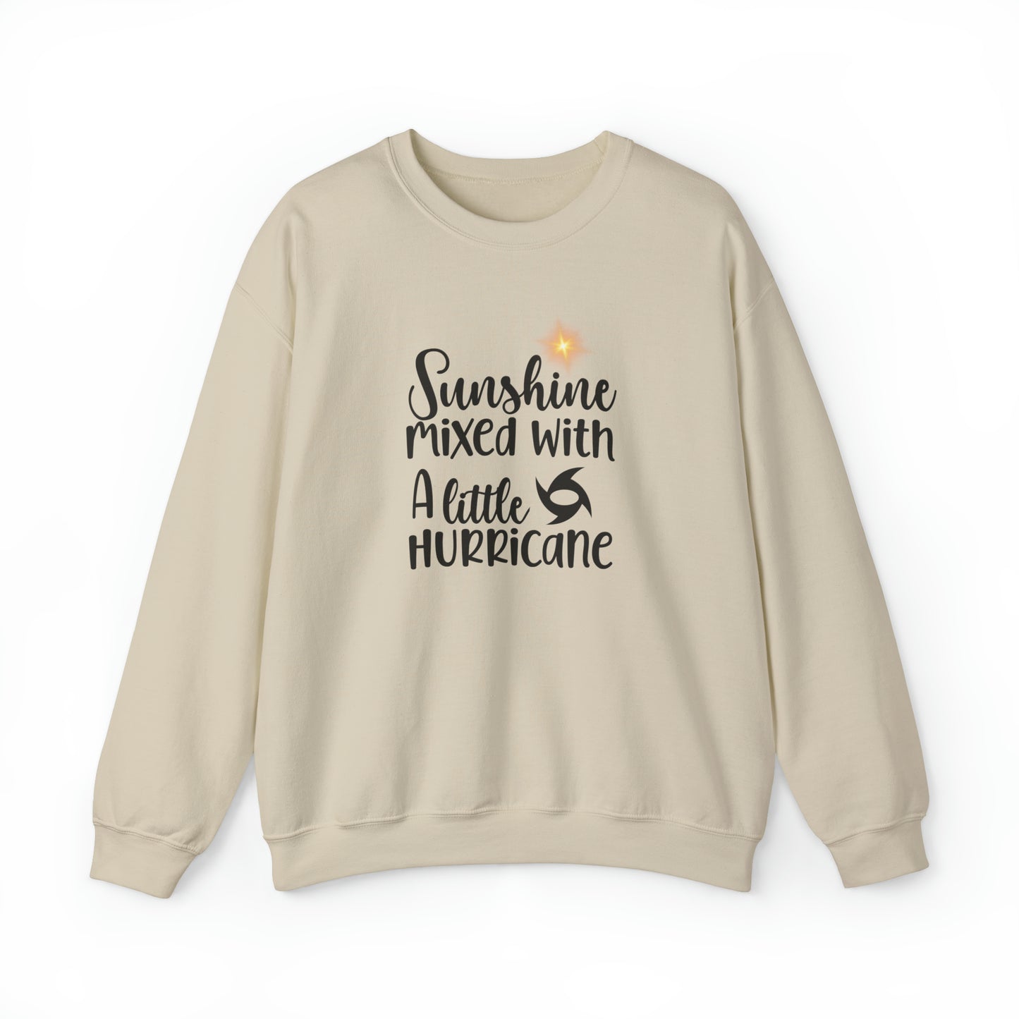 Sunshine Mixed with a Little Hurricane Unisex Heavy Blend™ Crewneck Sweatshirt