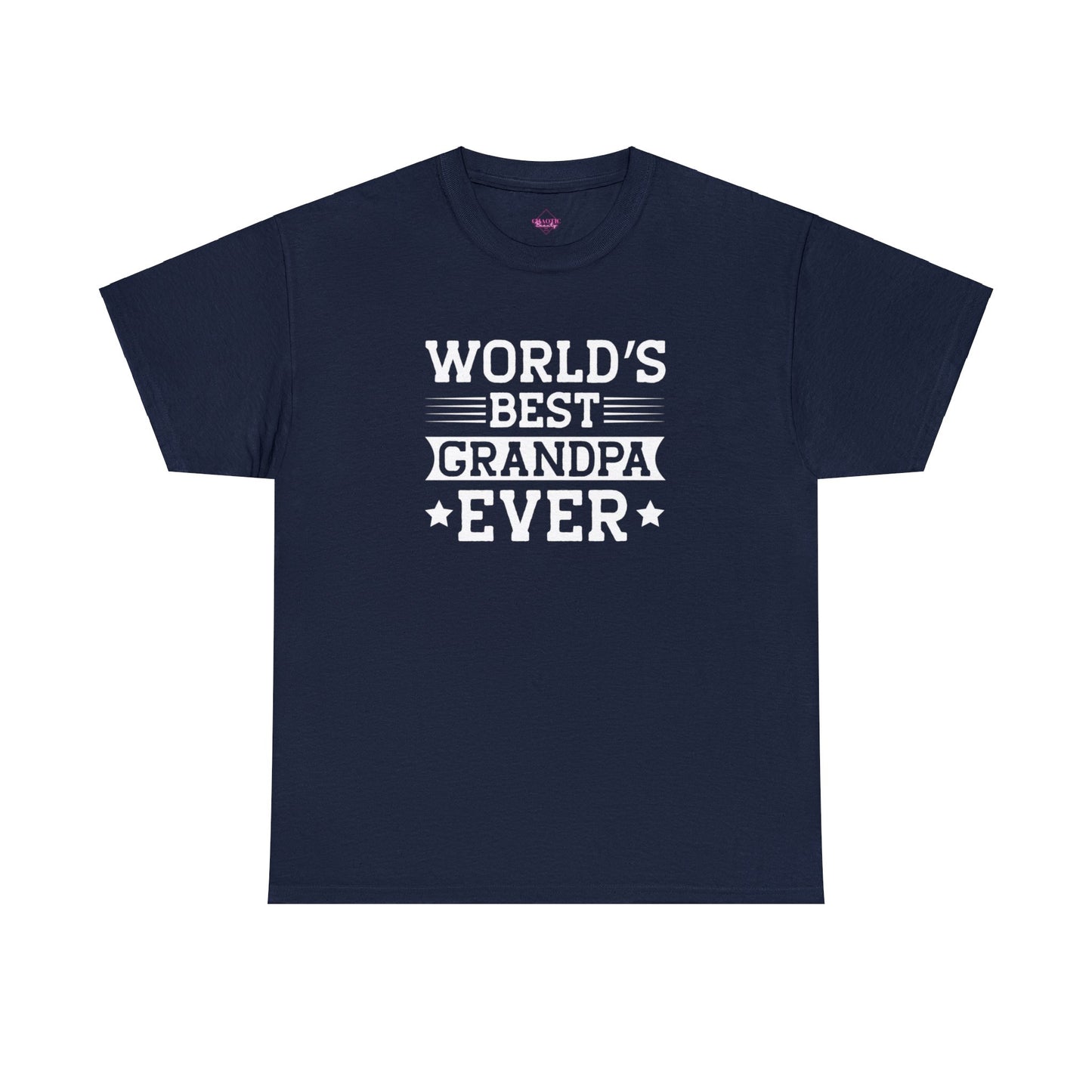 World's Best Grandpa Ever Unisex Heavy Cotton Tee