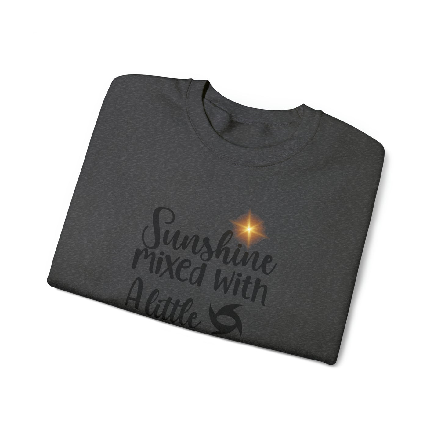 Sunshine Mixed with a Little Hurricane Unisex Heavy Blend™ Crewneck Sweatshirt