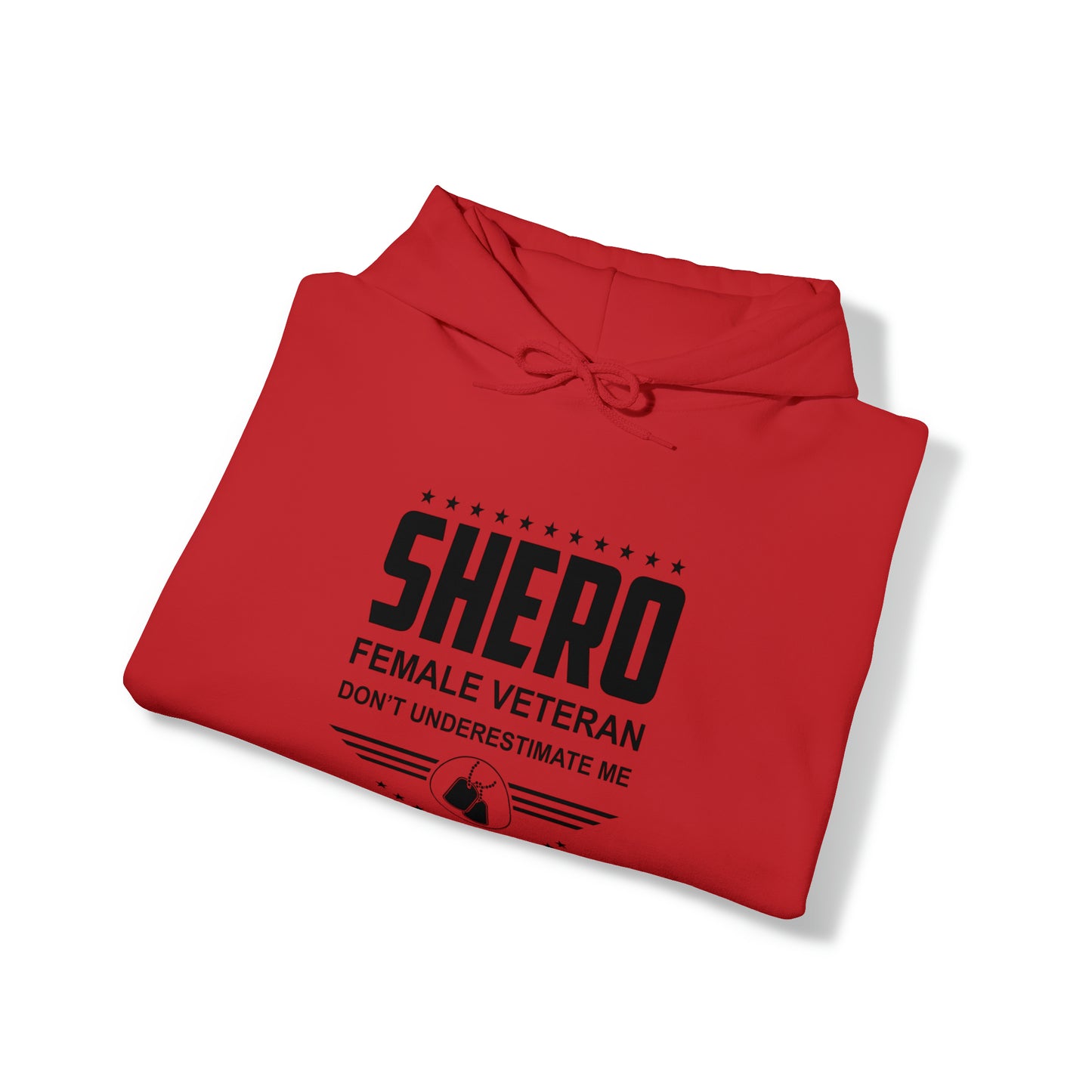 SHERO Female Veteran Unisex Heavy Blend™ Hooded Sweatshirt