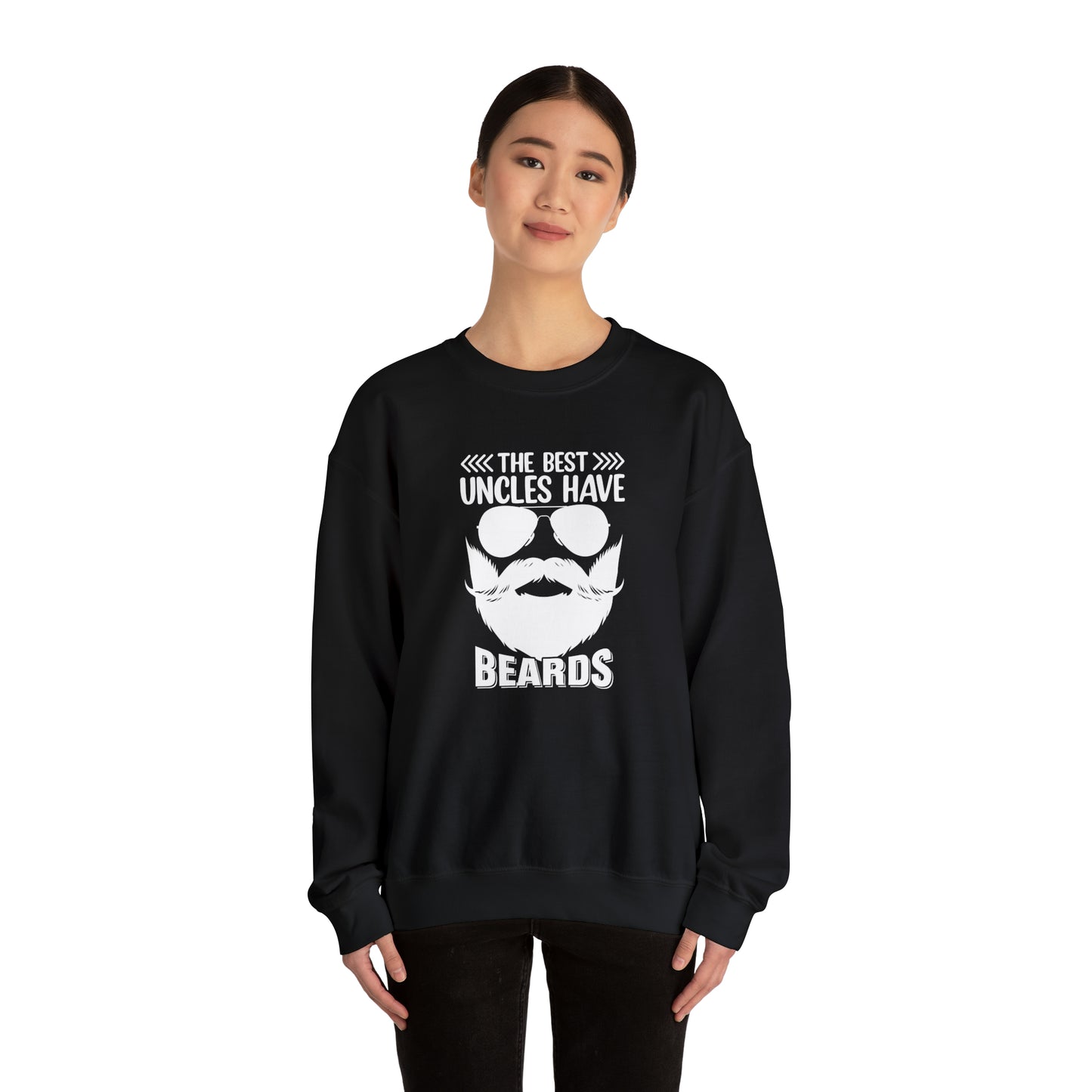The Best Uncles Have Beards Unisex Heavy Blend™ Crewneck Sweatshirt