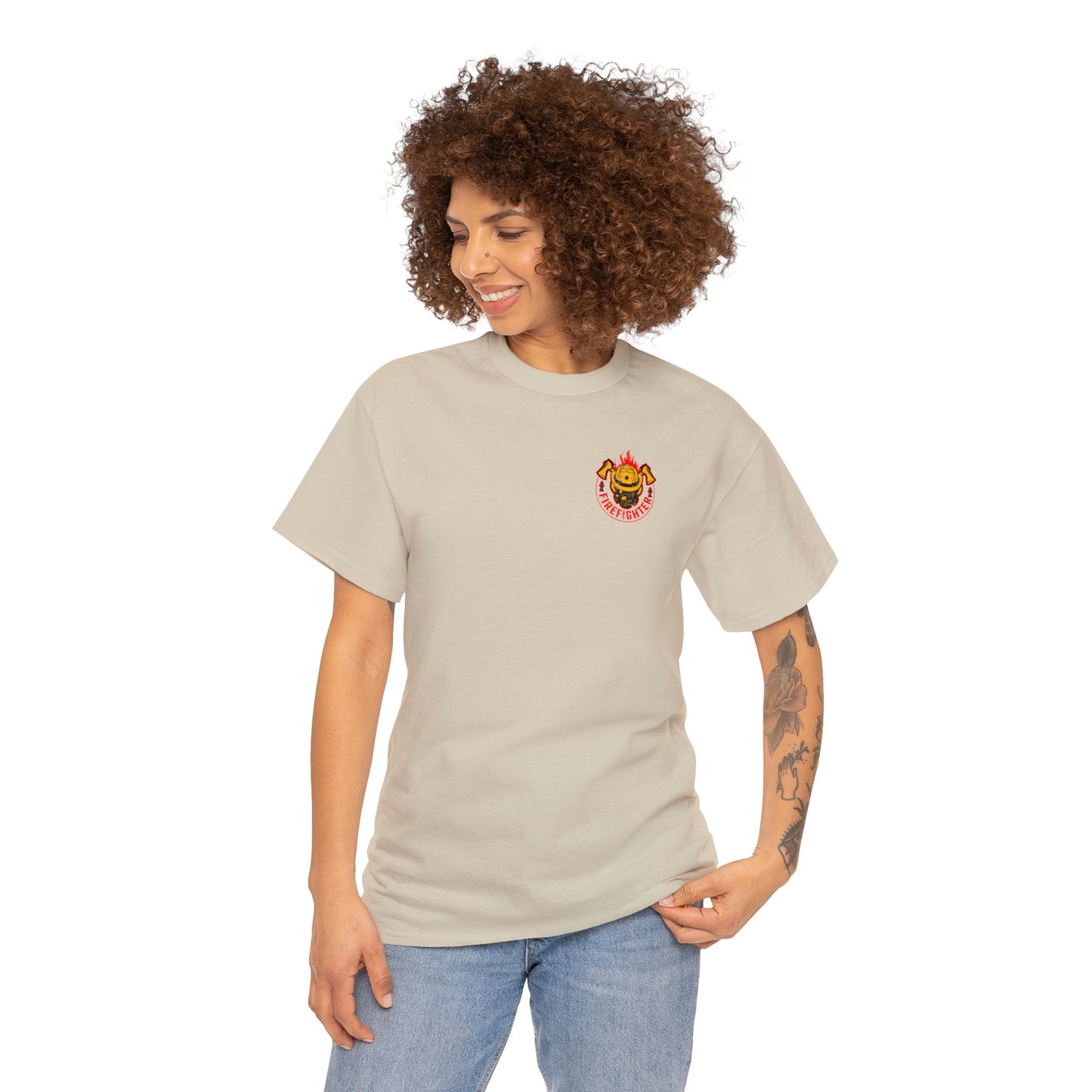 My Father is A Firefighter What's Your Superpower Unisex Heavy Cotton Tee