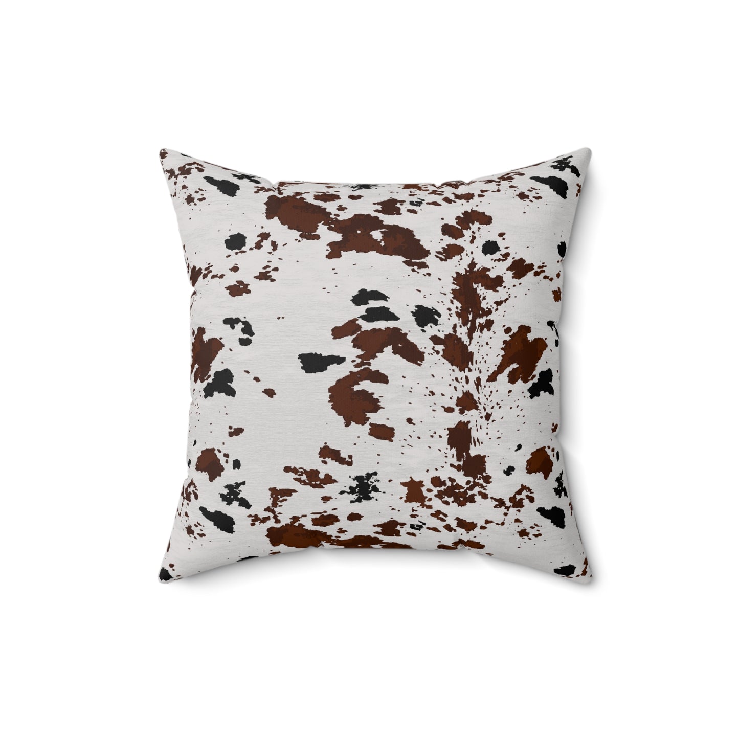 Cowhide Print Inspired Spun Polyester Square Pillow