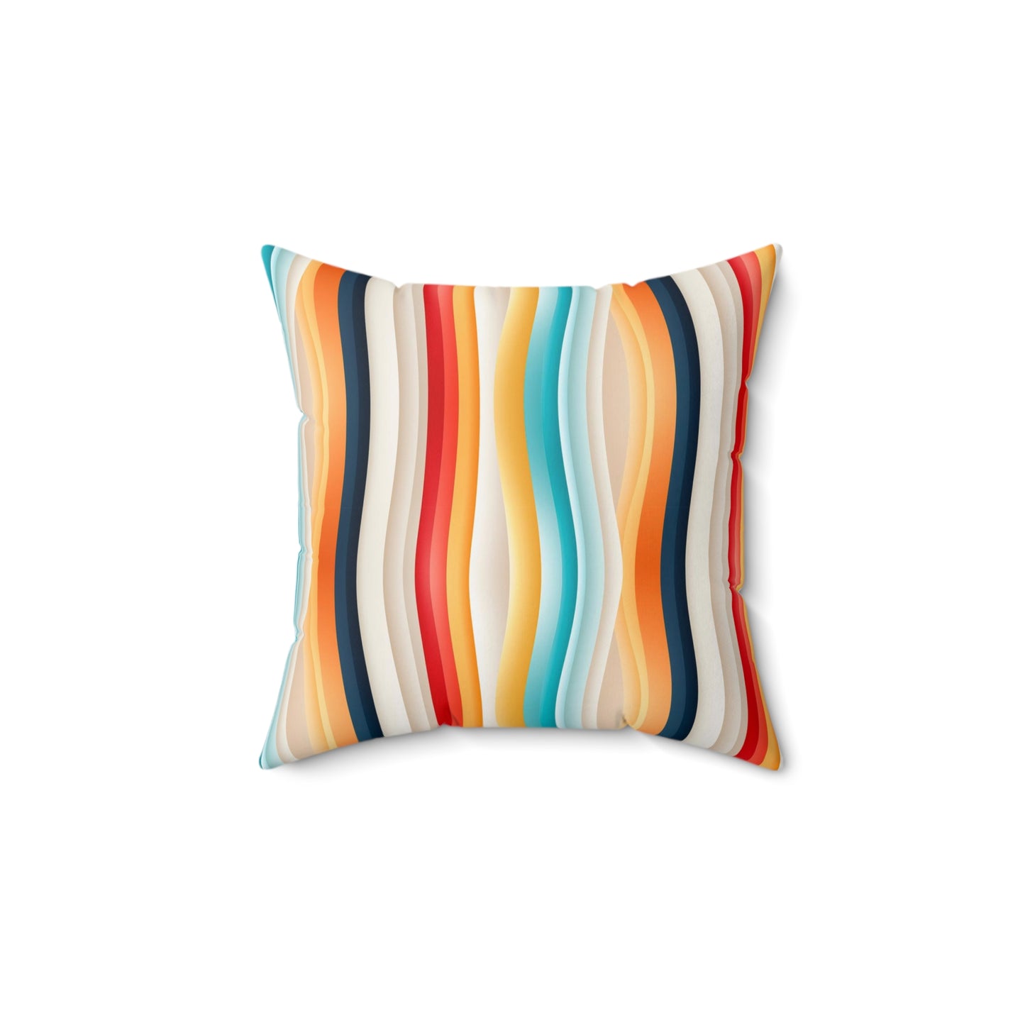 Color wave Fusion Spun Polyester Square Pillow