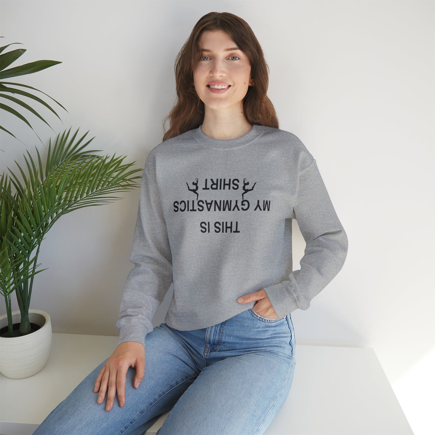 This is My Gymnastics Shirt (upside down) Unisex Heavy Blend™ Crewneck Sweatshirt
