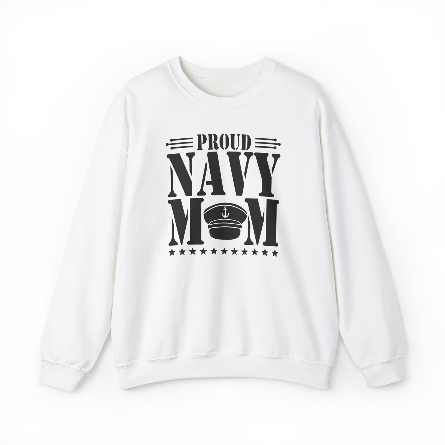 Proud Navy MOM Unisex Heavy Blend™ Crewneck Sweatshirt