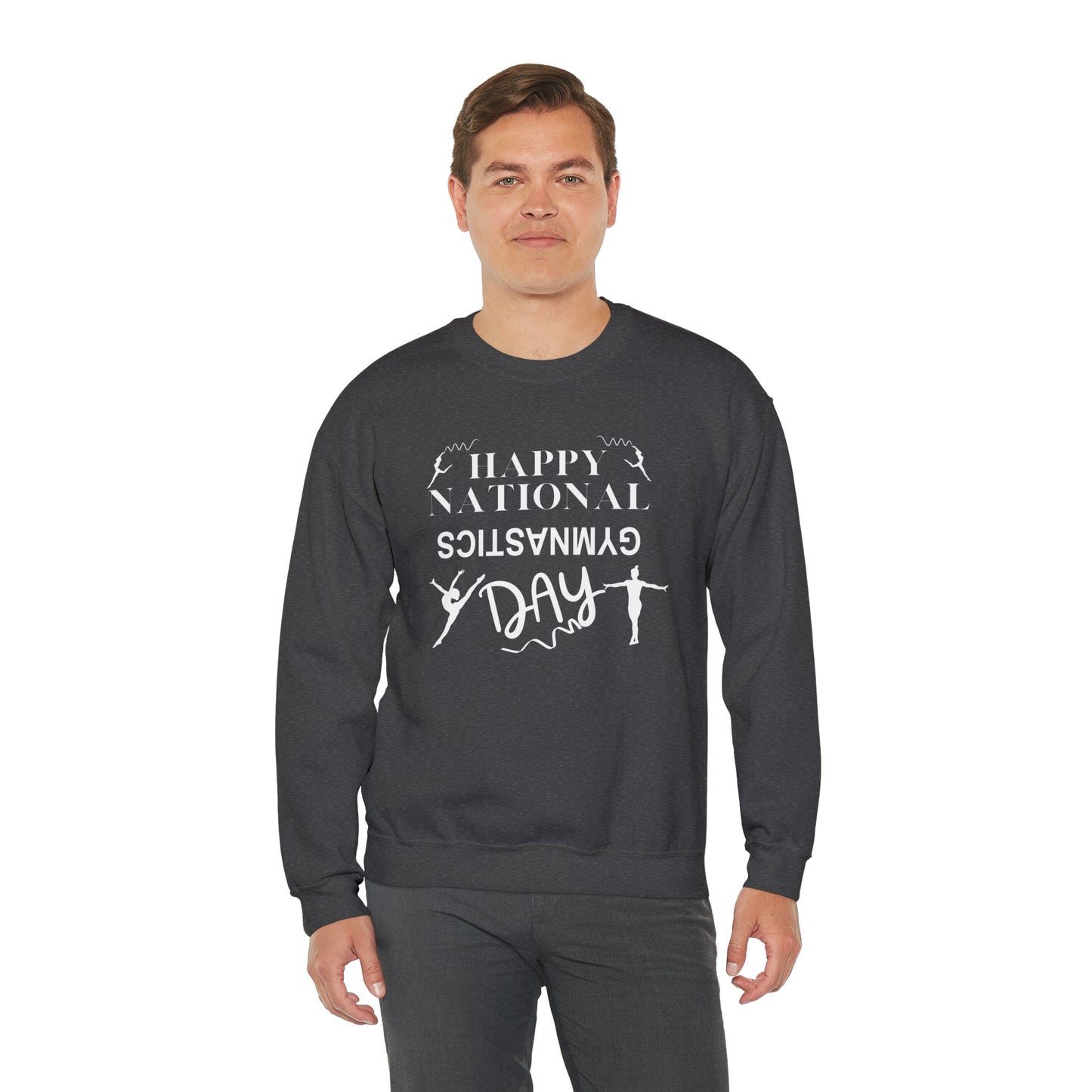Happy National Gymnastics Day Unisex Heavy Blend™ Crewneck Sweatshirt