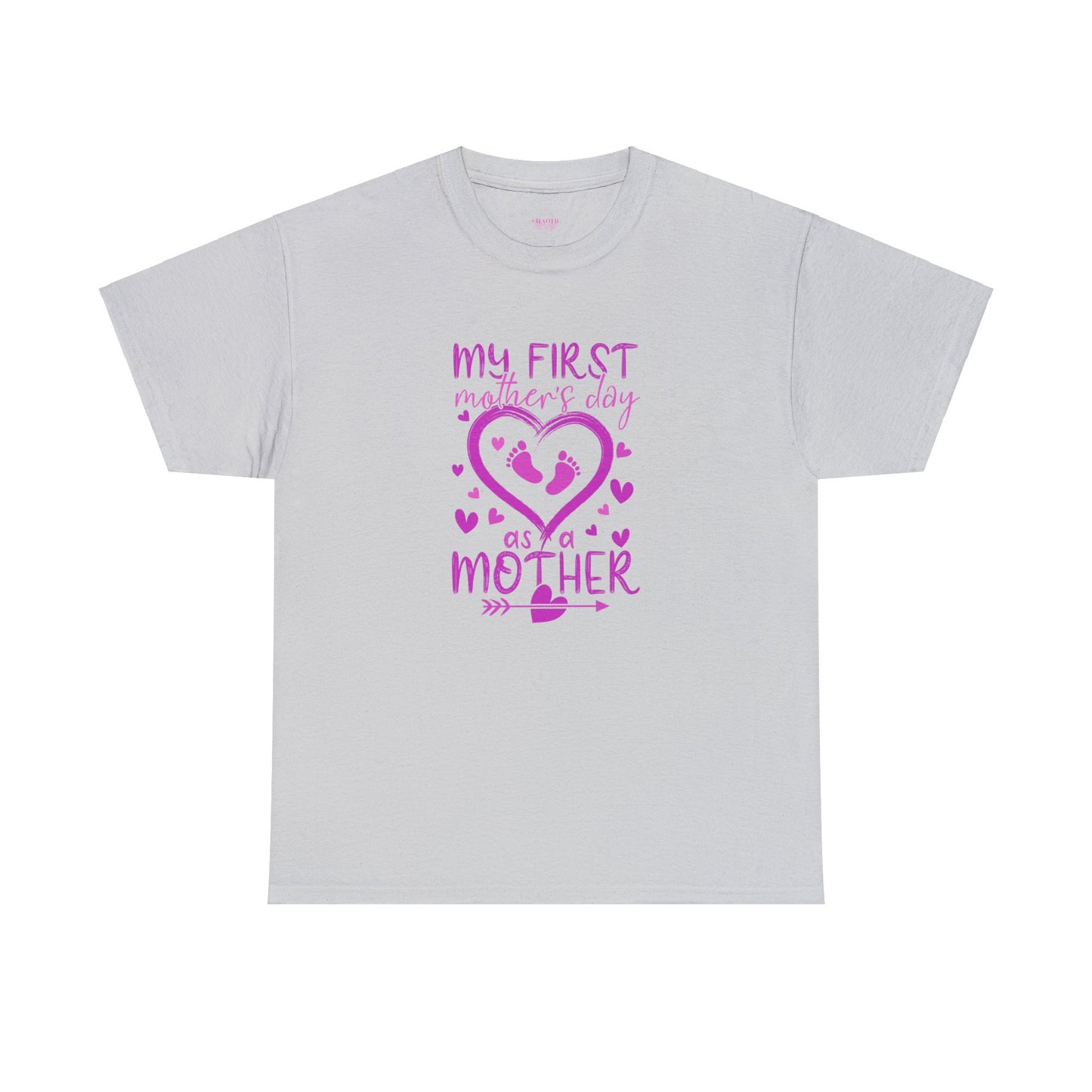 My 1st Mothers Day as a Mom Pink Unisex Heavy Cotton Tee