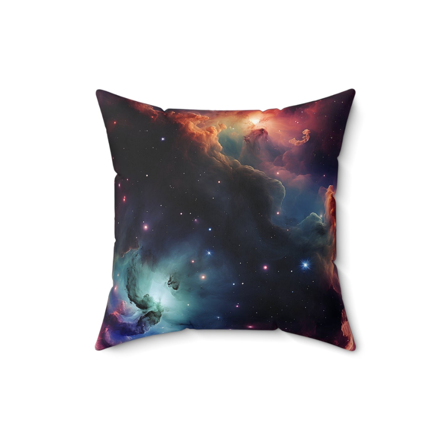 Cosmic Nebula Polyester Square Pillow
