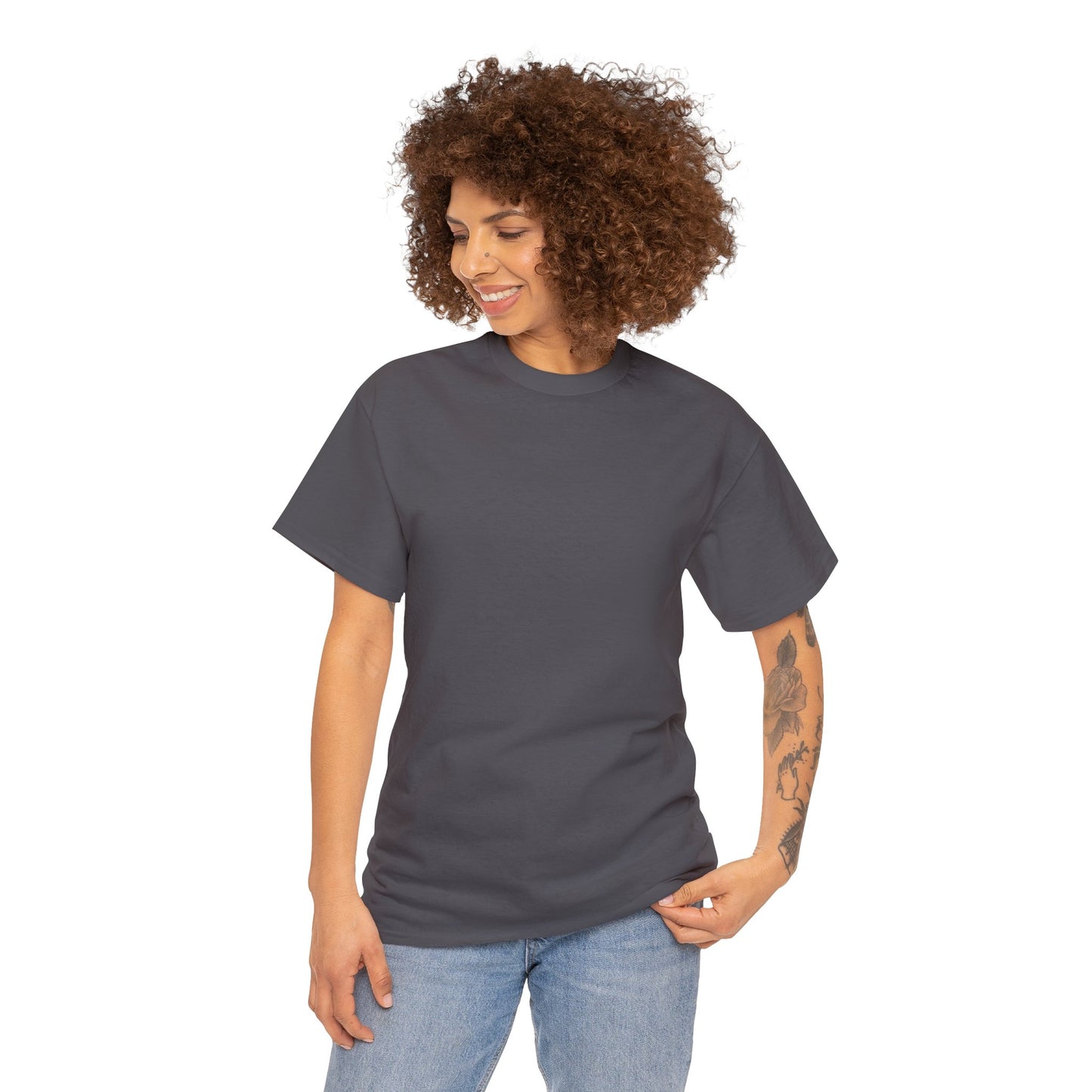 Firefighter Honor: Honoring The Past Protecting The Future (on back) Unisex Heavy Cotton Tee