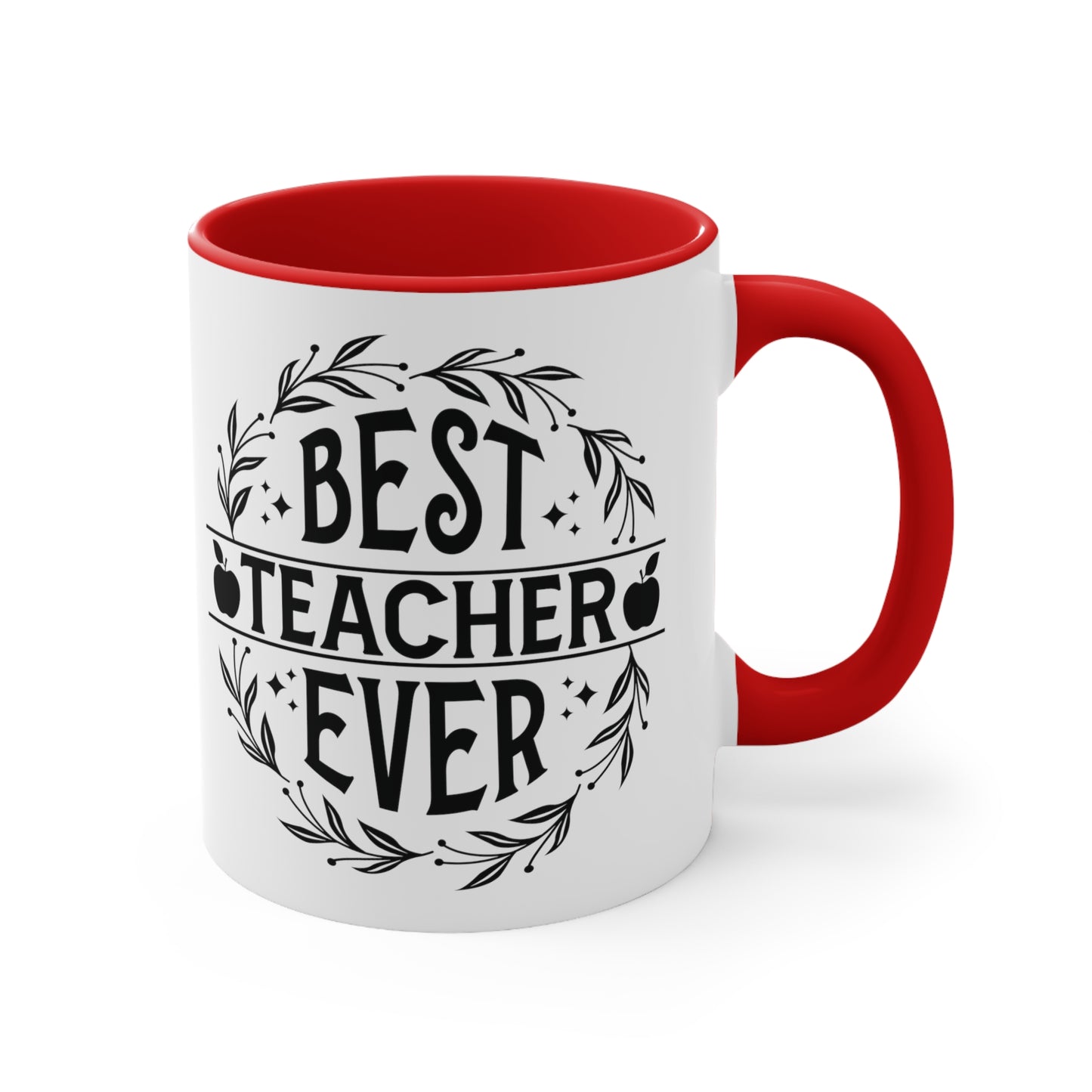Best Teacher Ever Accent Coffee Mug, 11oz