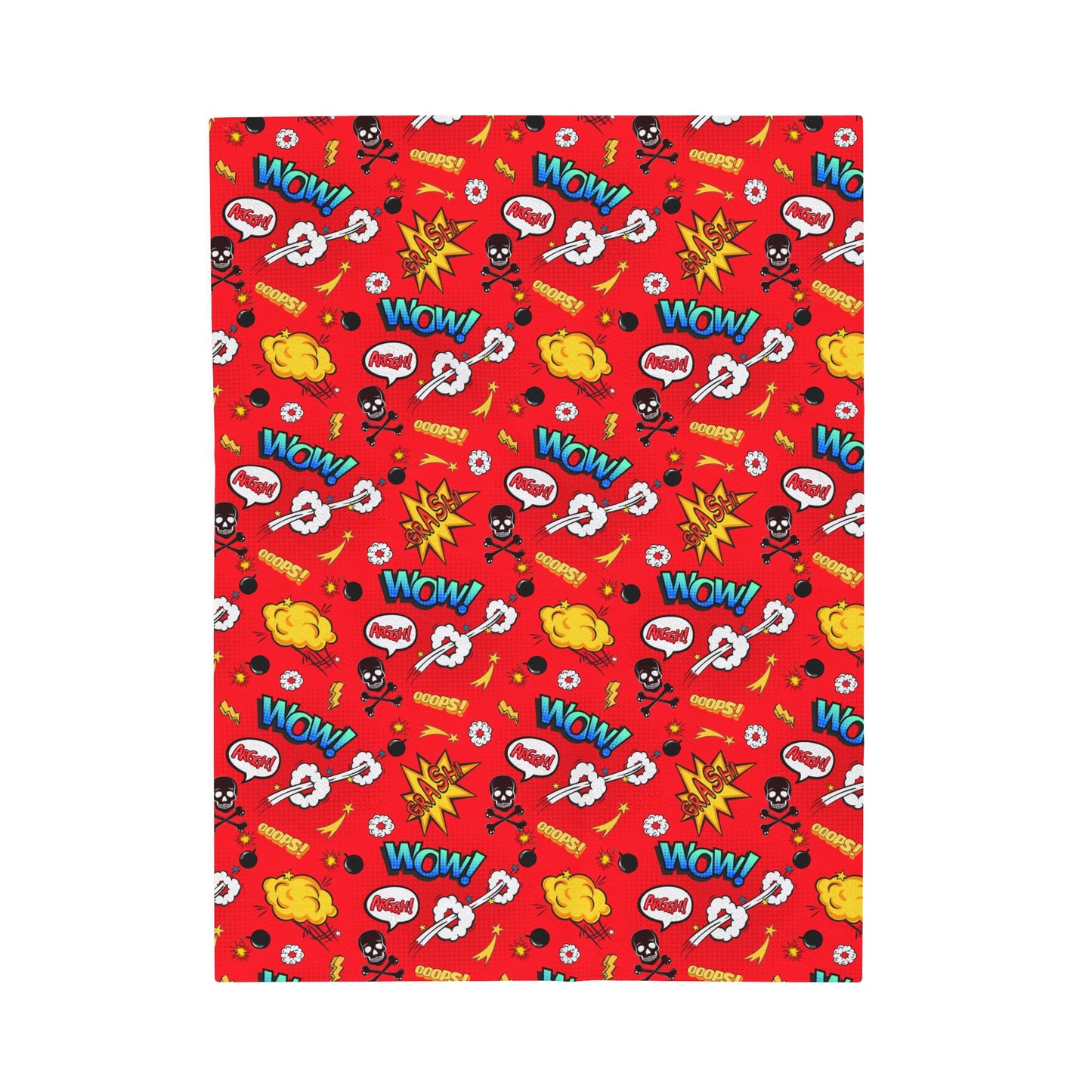 Superhero Inspired Velveteen Plush Blanket