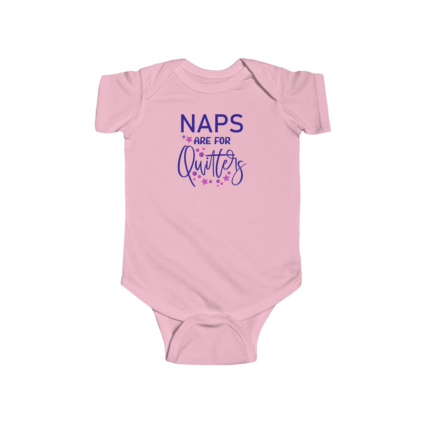 Naps are for Quitters Purple Outfit Infant Fine Jersey Bodysuit