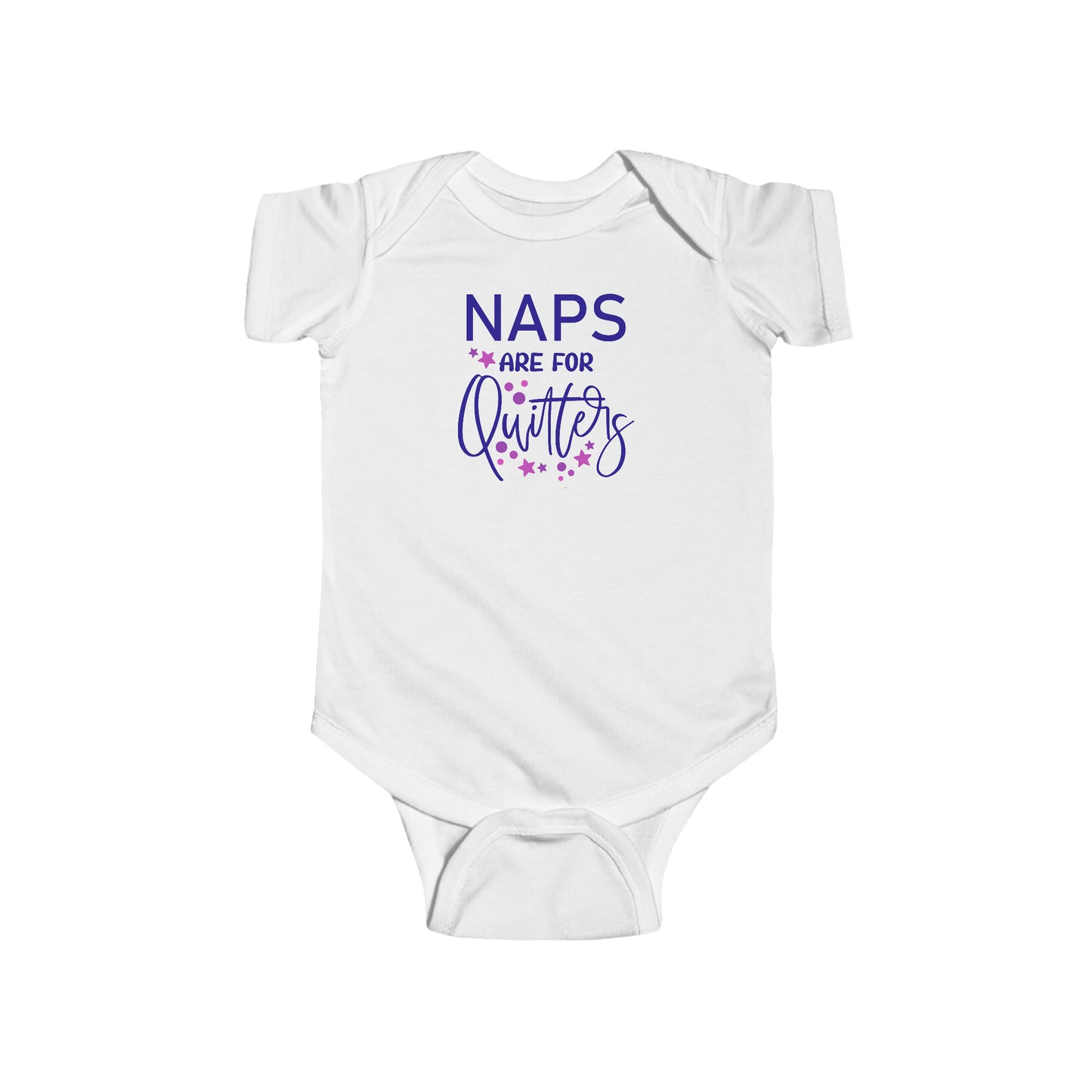 Naps are for Quitters Purple Outfit Infant Fine Jersey Bodysuit