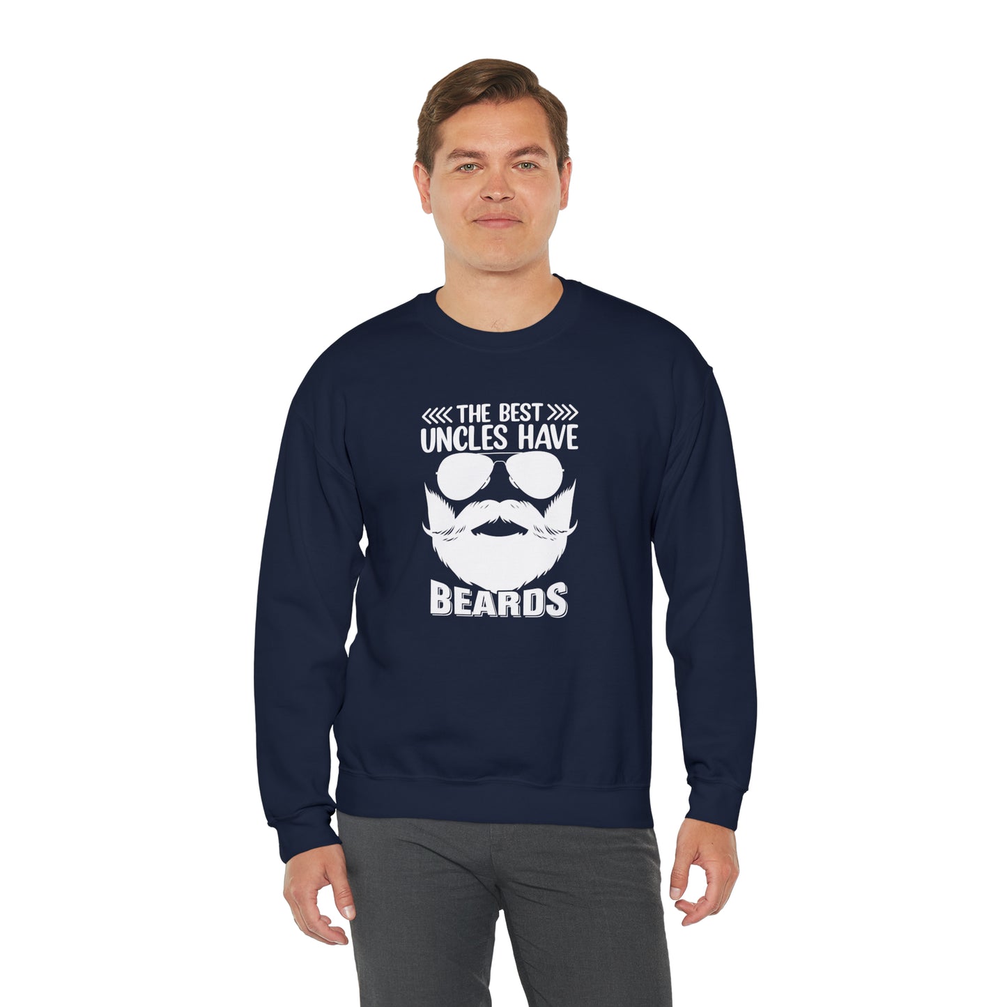 The Best Uncles Have Beards Unisex Heavy Blend™ Crewneck Sweatshirt