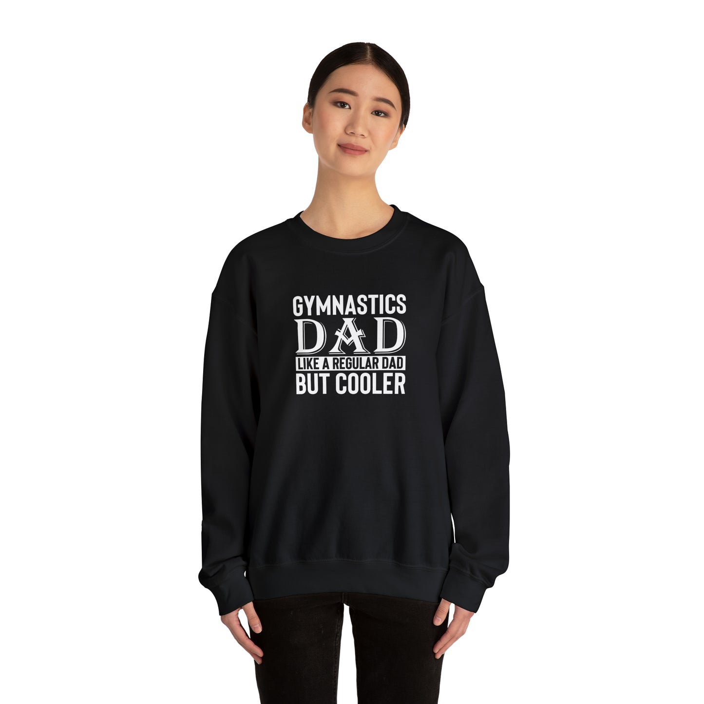 Gymnastics Dad like Regular Dad but Cooler Unisex Heavy Blend™ Crewneck Sweatshirt