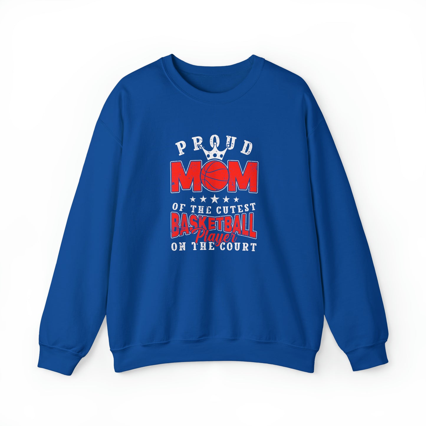 Proud Basketball MOM Unisex Heavy Blend™ Crewneck Sweatshirt
