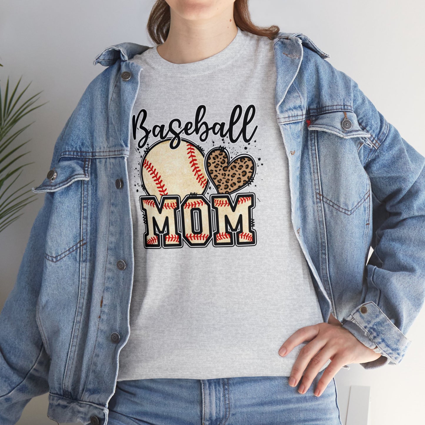 Baseball MOM shirt Unisex Heavy Cotton Tee
