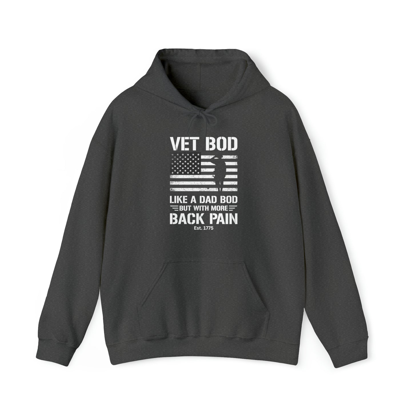 Veteran Bod Dad Bod Unisex Heavy Blend™ Hooded Sweatshirt