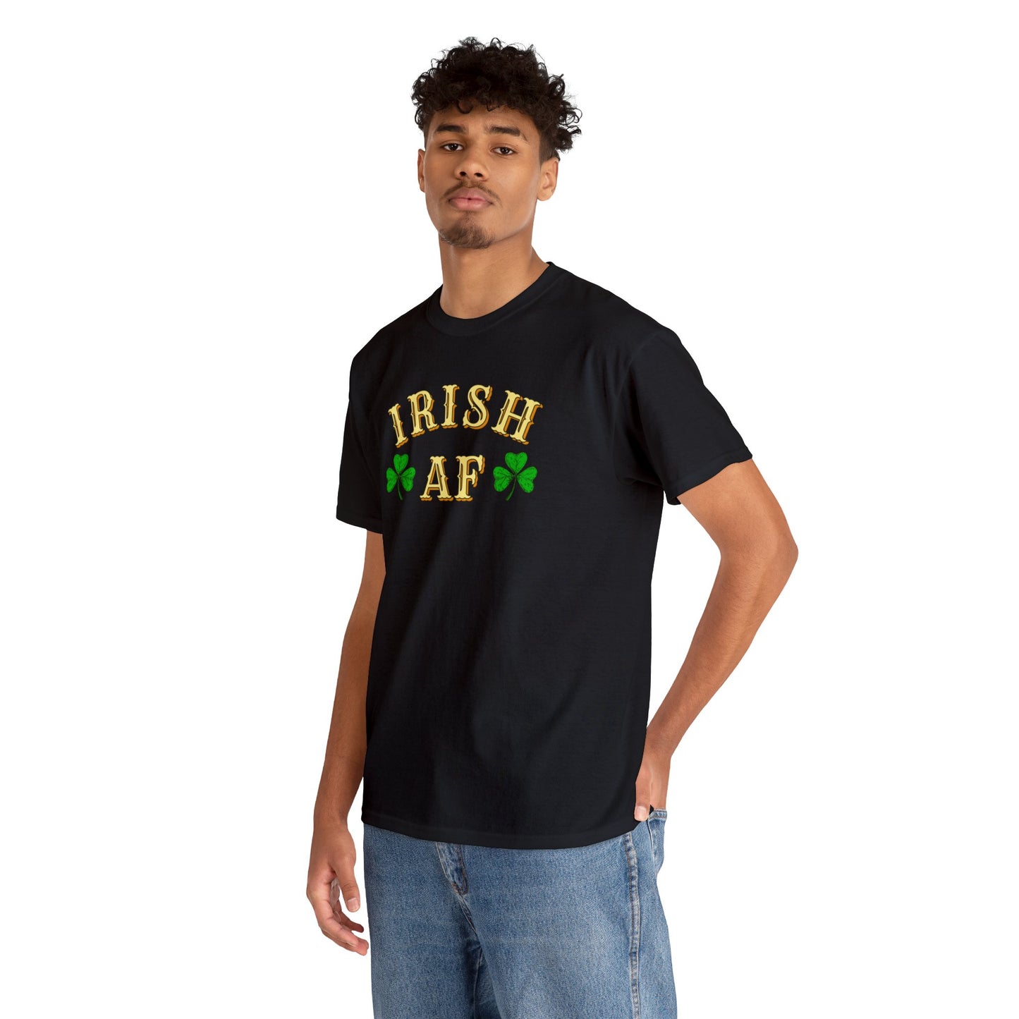 Irish AF St Patricks Day Unisex Heavy Cotton Tee