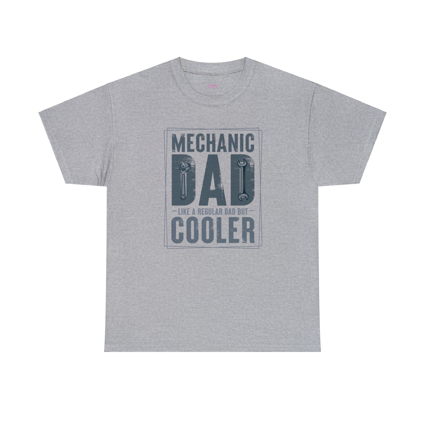 Mechanic Dad Like a Regular Dad But Cooler Unisex Heavy Cotton Tee