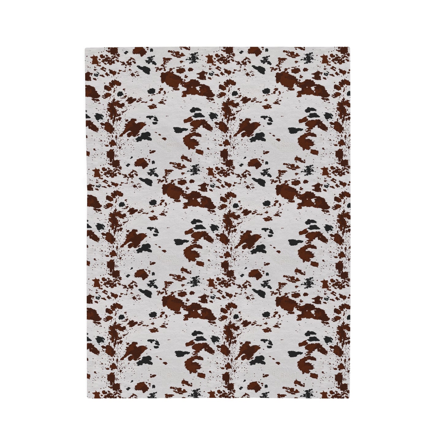 Cowhide print Velveteen Plush Blanket