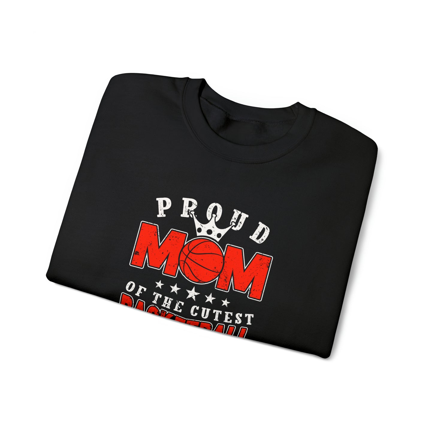 Proud Basketball MOM Unisex Heavy Blend™ Crewneck Sweatshirt