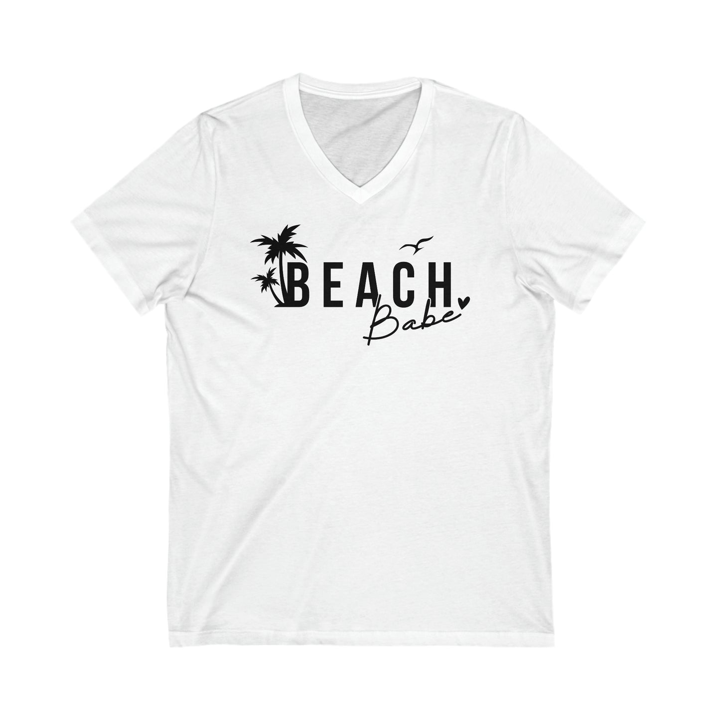 Beach Babe Unisex Jersey Short Sleeve V-Neck Tee